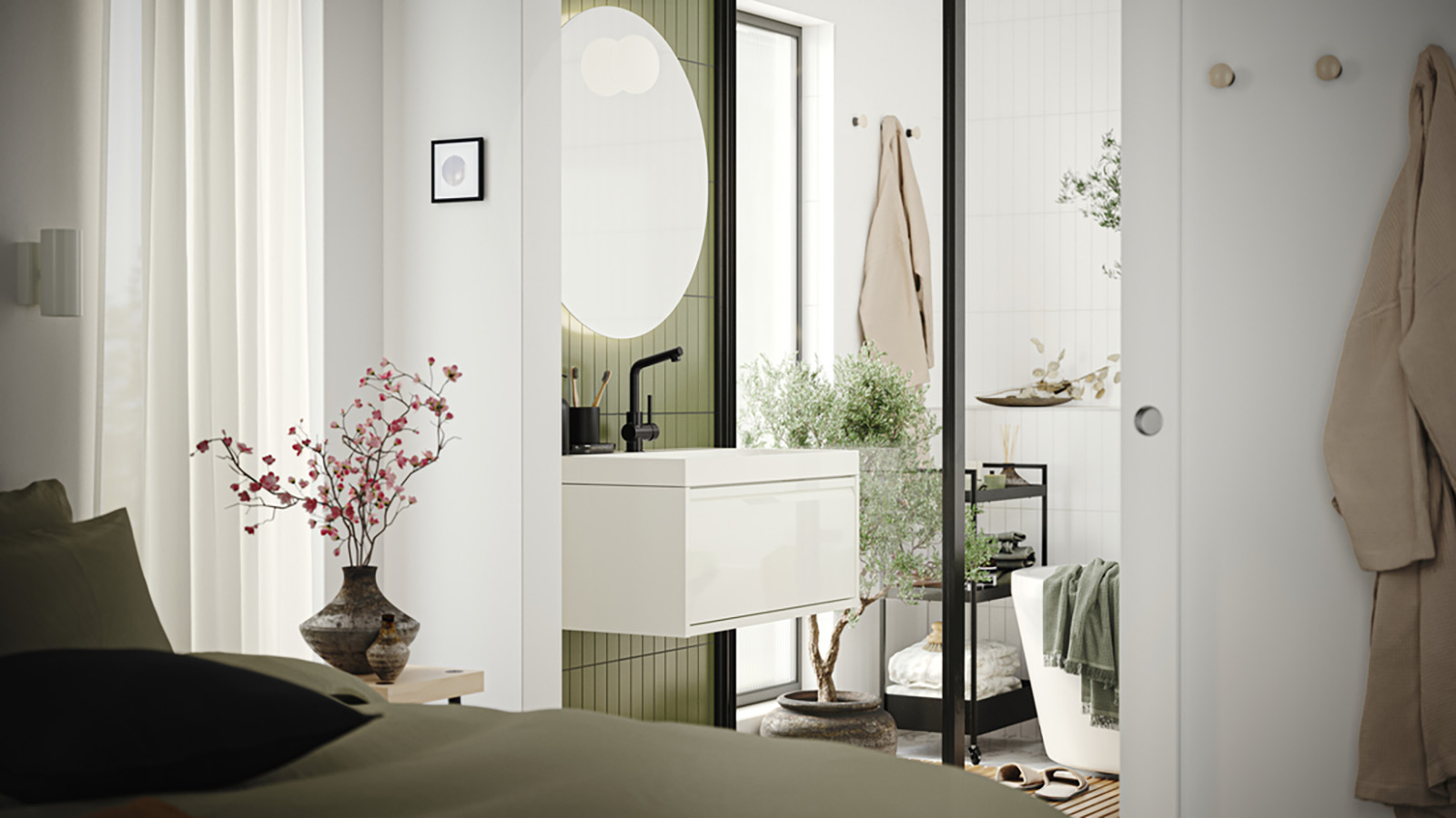 IKEA - Малката баня се превръща в минималистичен оазис 