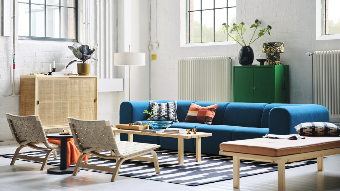 IKEA - Игра на контрасти: единствен по рода си хол в скандинавски стил