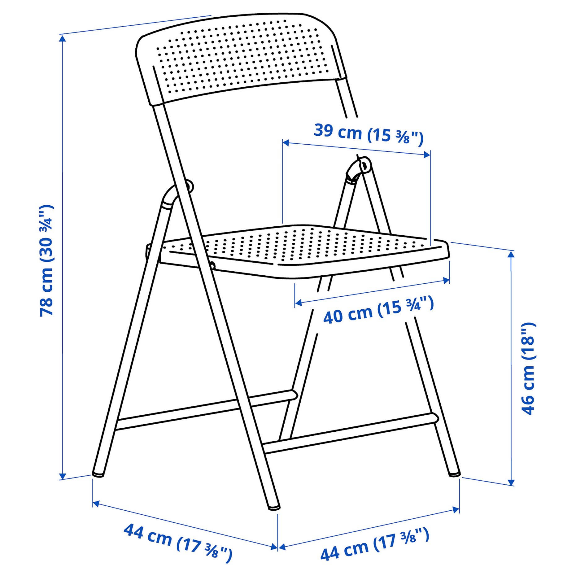 TORPARÖ, градински стол, сгъваем, 005.954.06