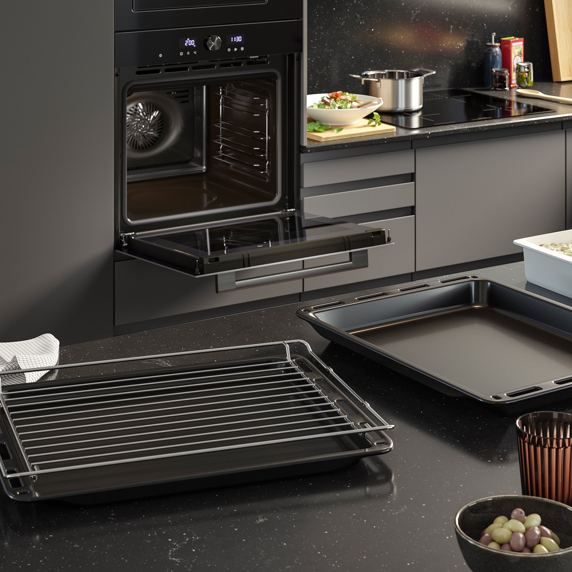 SPJUTBO, фурна с вентилатор, ф-я за допълнителна пара, грил ф-я, IKEA 500, 006.002.76