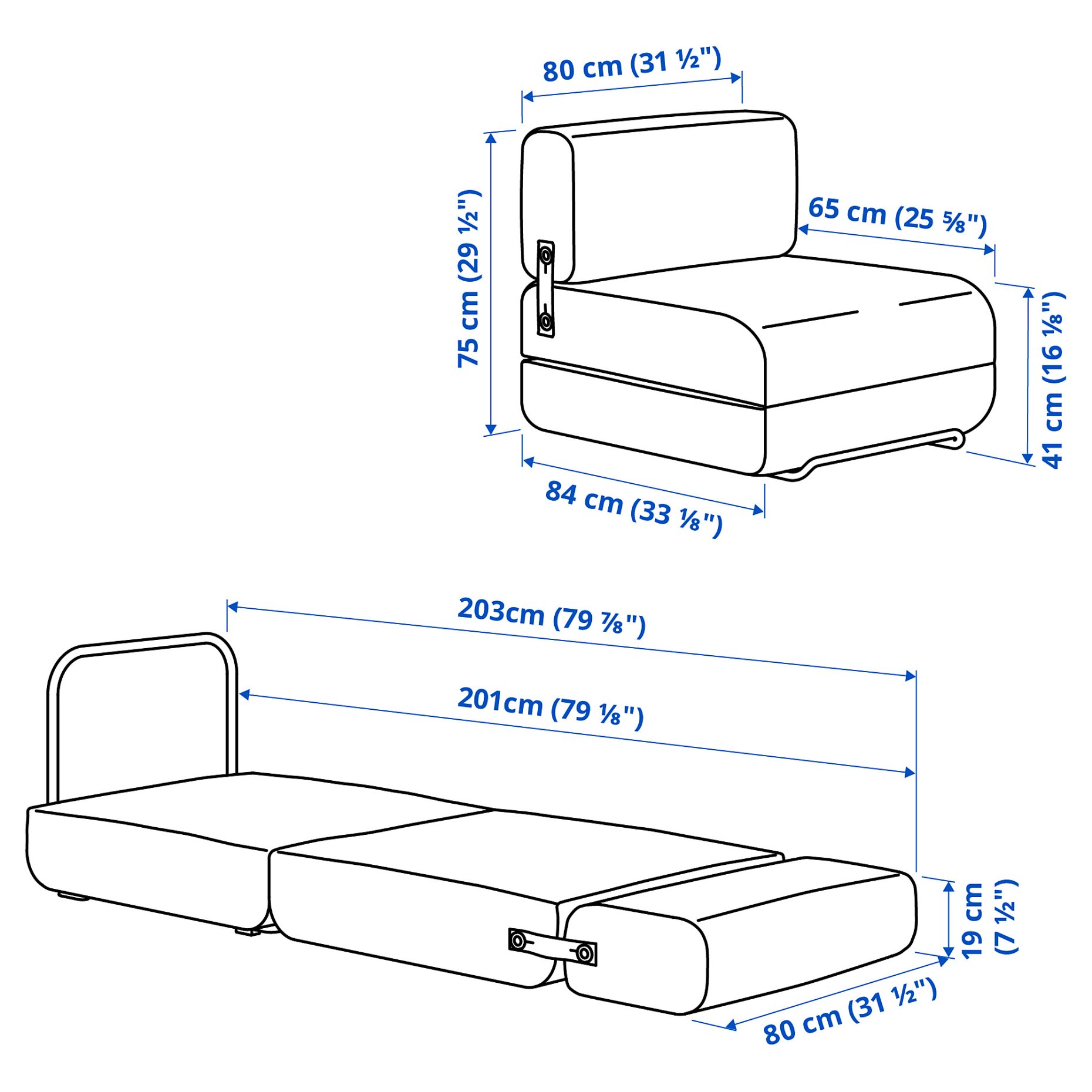 IKEA PS 2026, Разтегателен стол, 006.203.59