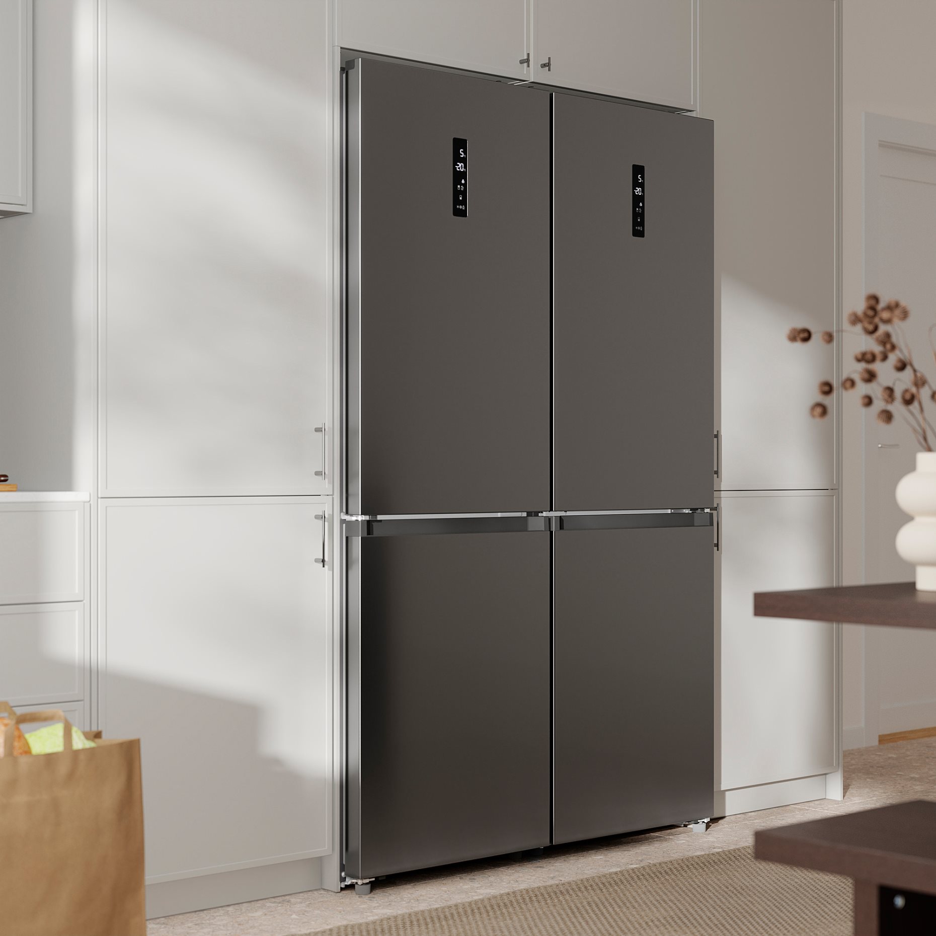 FÖRTOFT, хладилник/фризер, IKEA 500 , 216/118 л, 006.439.64