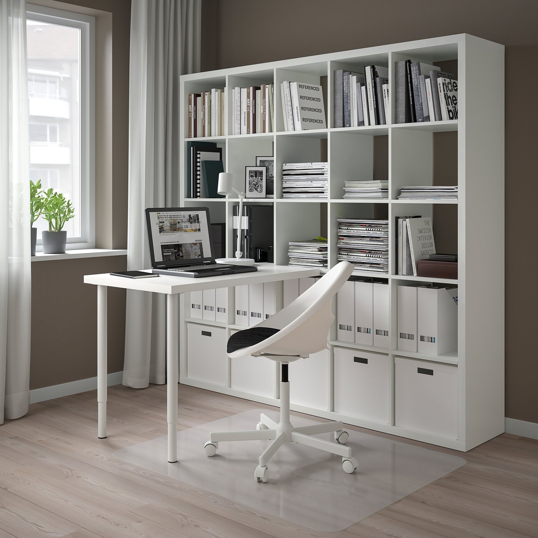 KALLAX/LINNMON, Комбинация - бюро, 094.816.98