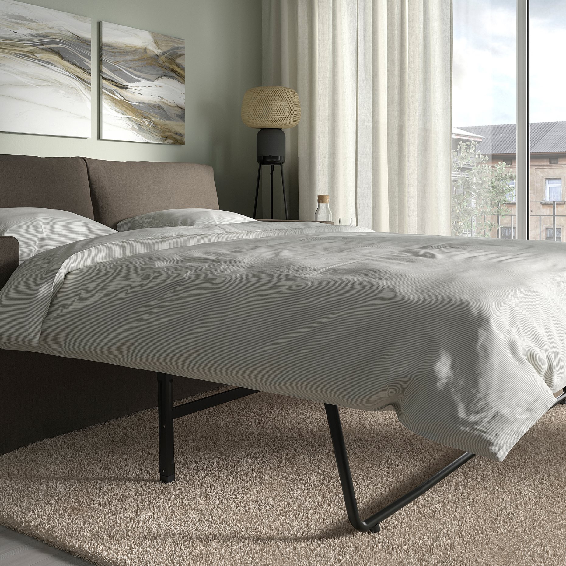 HYLTARP, 2-местен разтегателен диван, 094.895.81