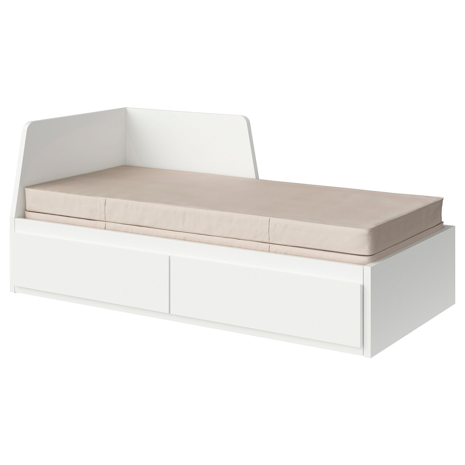 FLEKKE/VANNAREID, Кушетка с 2 чекмеджета/2 матрака, 094.959.35