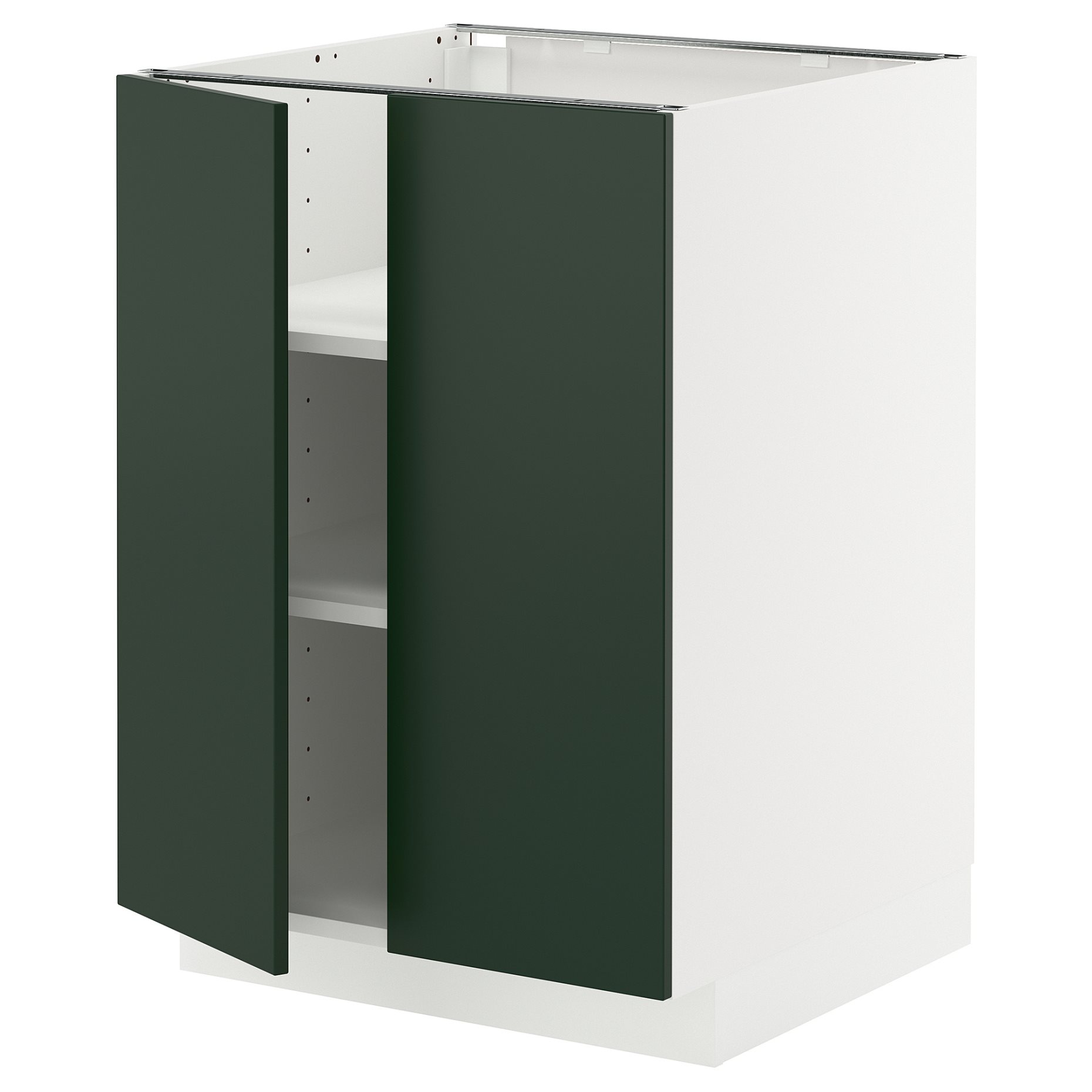 METOD, долен шкаф с рафтове/2 вратички, 095.573.77