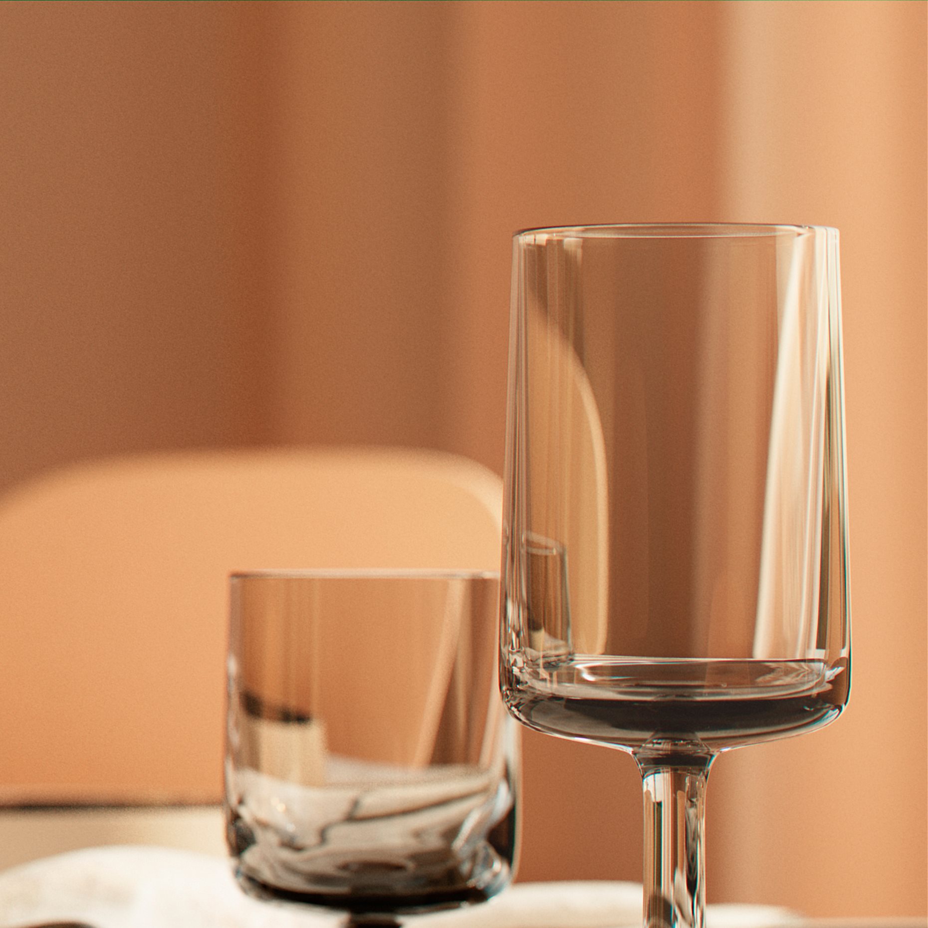 OMBONAD, чаша със столче, 320 мл, 4 бр. в к-т, 105.046.46