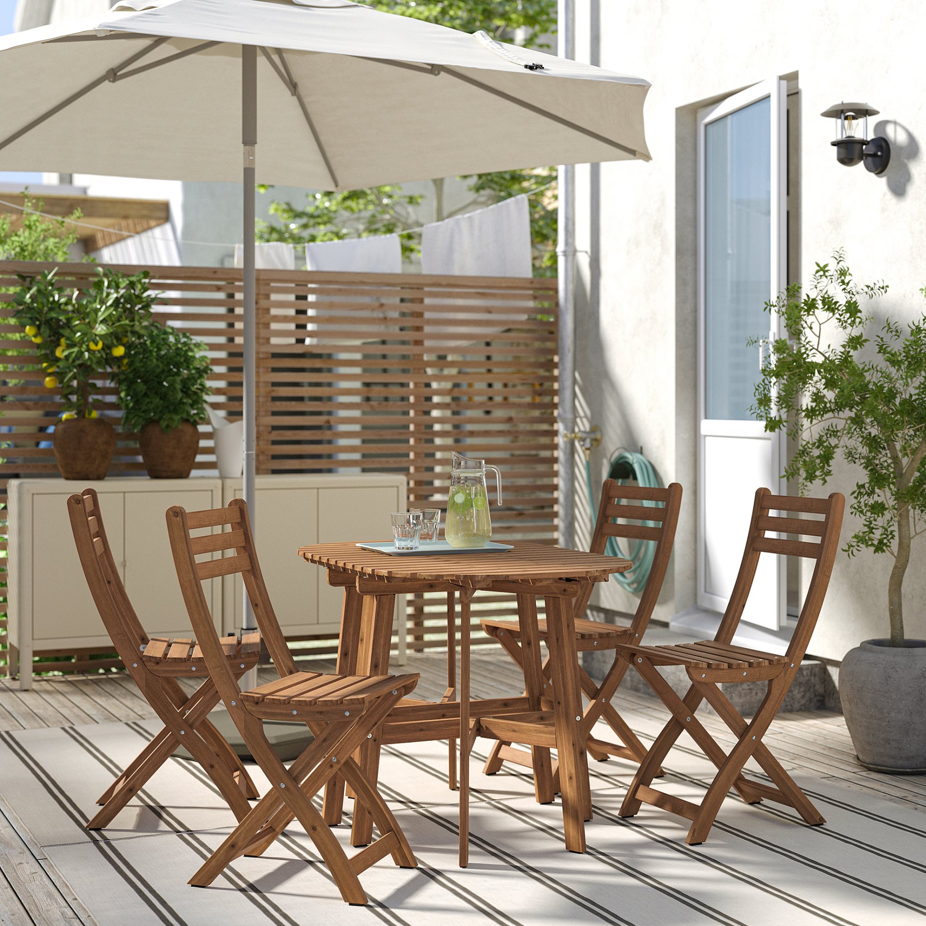 ASKHOLMEN, градинска сгъваема маса, 105.575.26