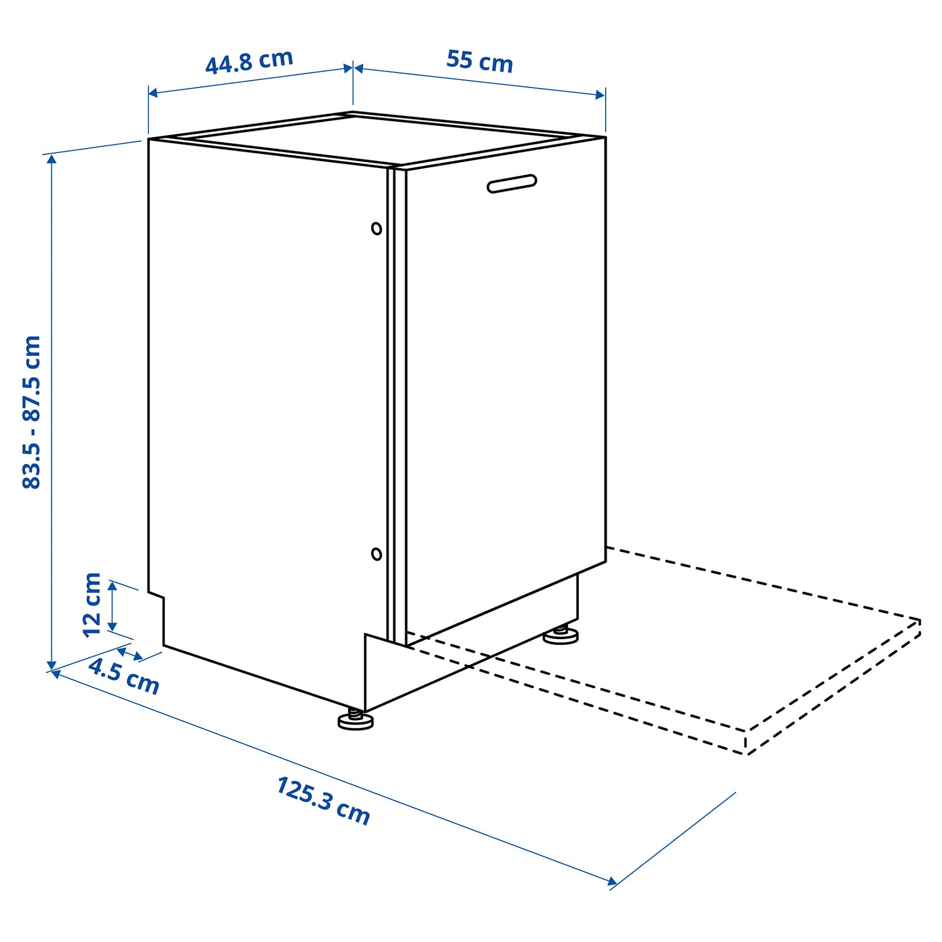 FROSLUNDA, съдомиялна за вграждане, IKEA 500, 105.681.67