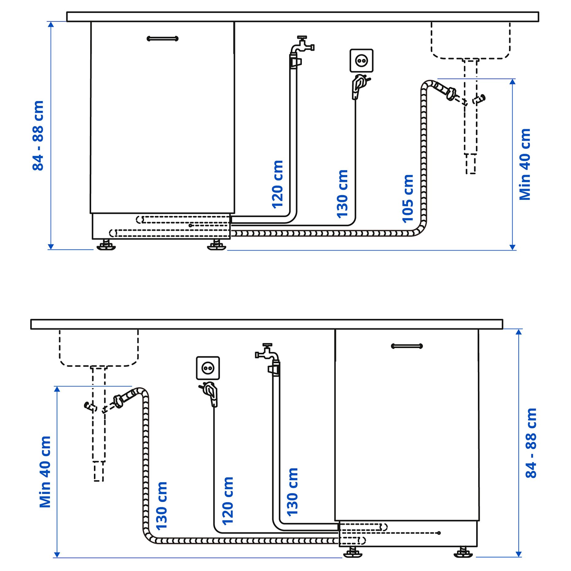 FROSLUNDA, съдомиялна за вграждане, IKEA 500, 105.681.67
