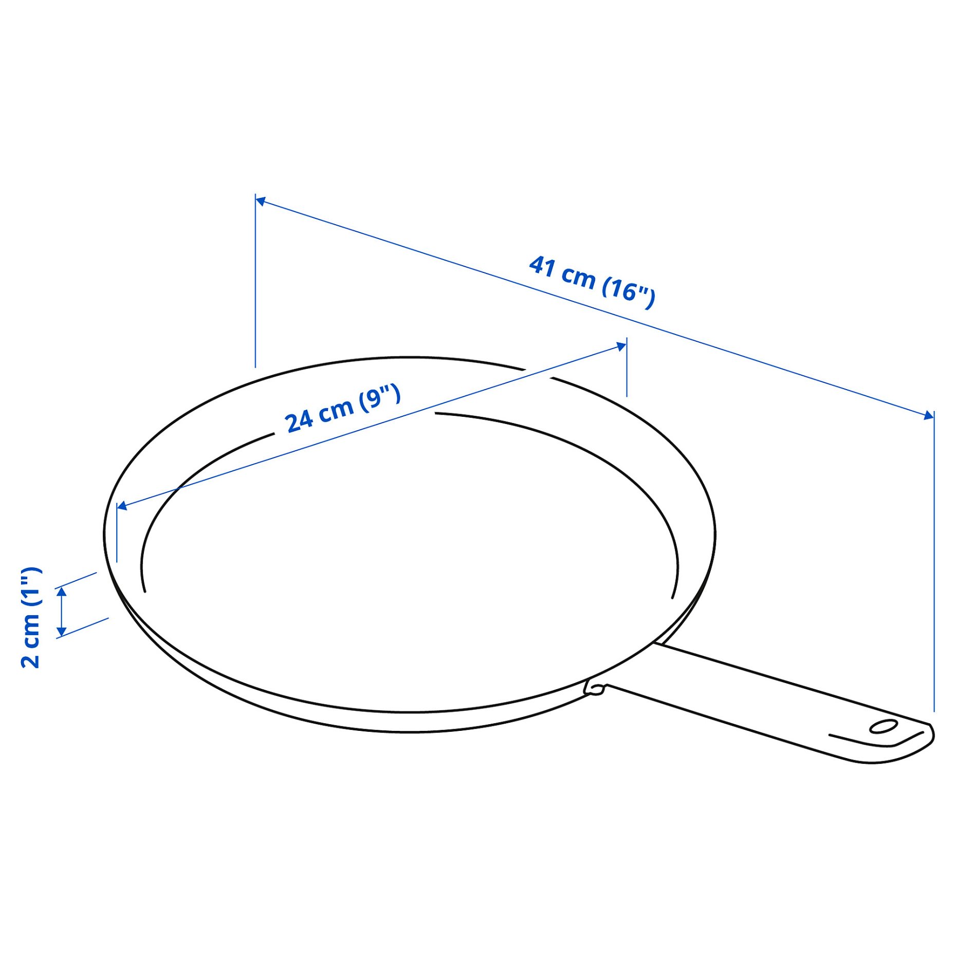 IKEA 365+, тиган за палачинки, незалепващо покритие, 105.806.97