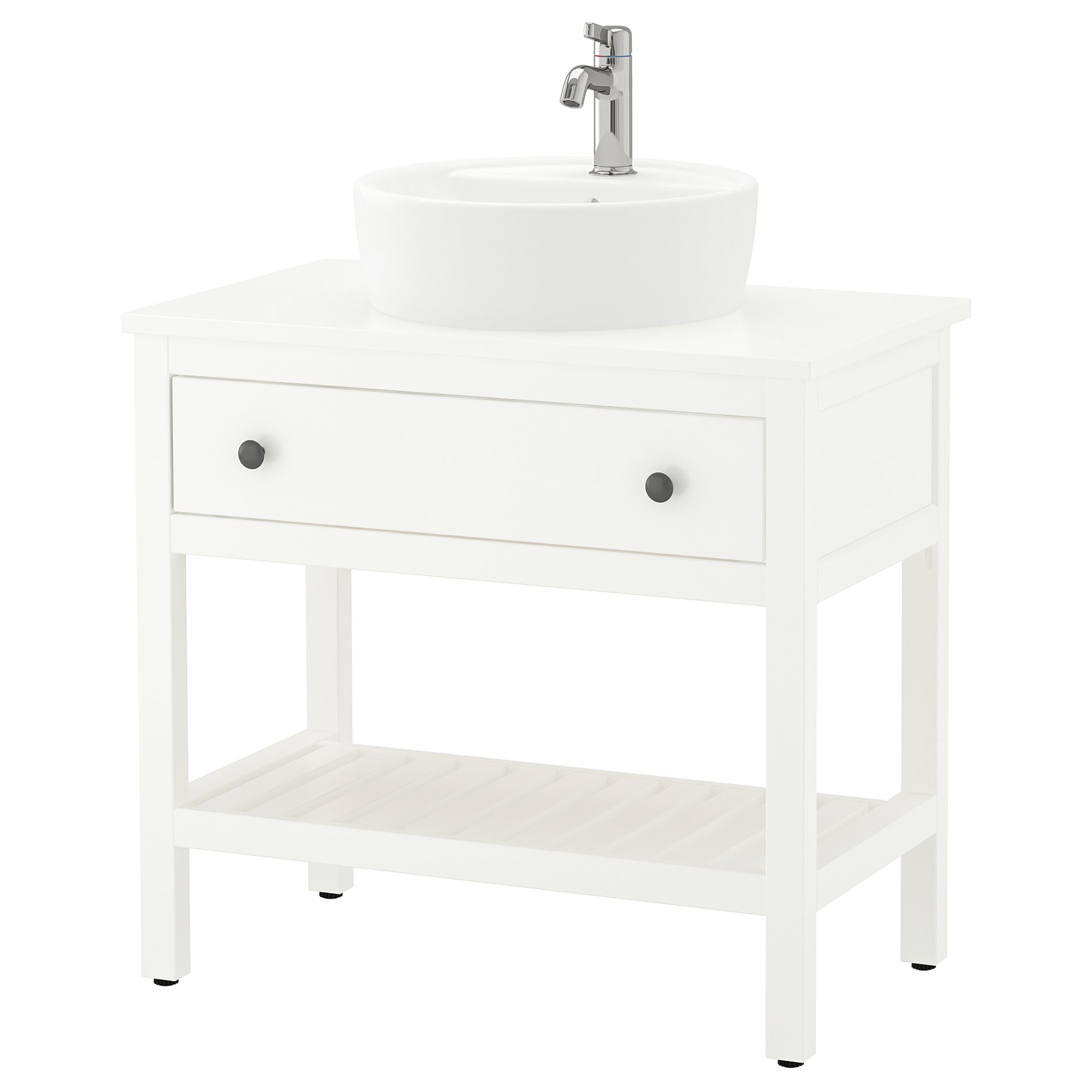 HEMNES/TORNVIKEN, открит шкаф с чекм./мивка/смесит., 195.468.59