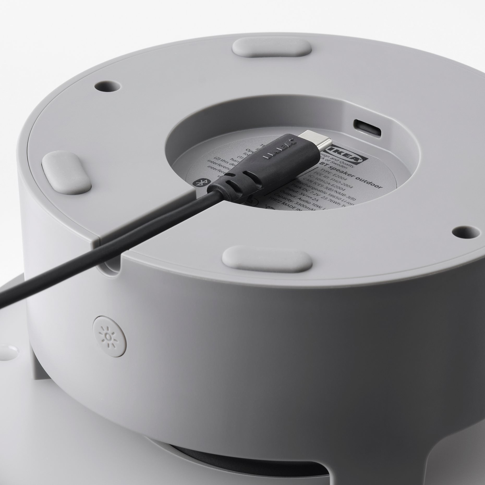 VAPPEBY, bluetooth тонколона и лампа/на открито, 205.107.36