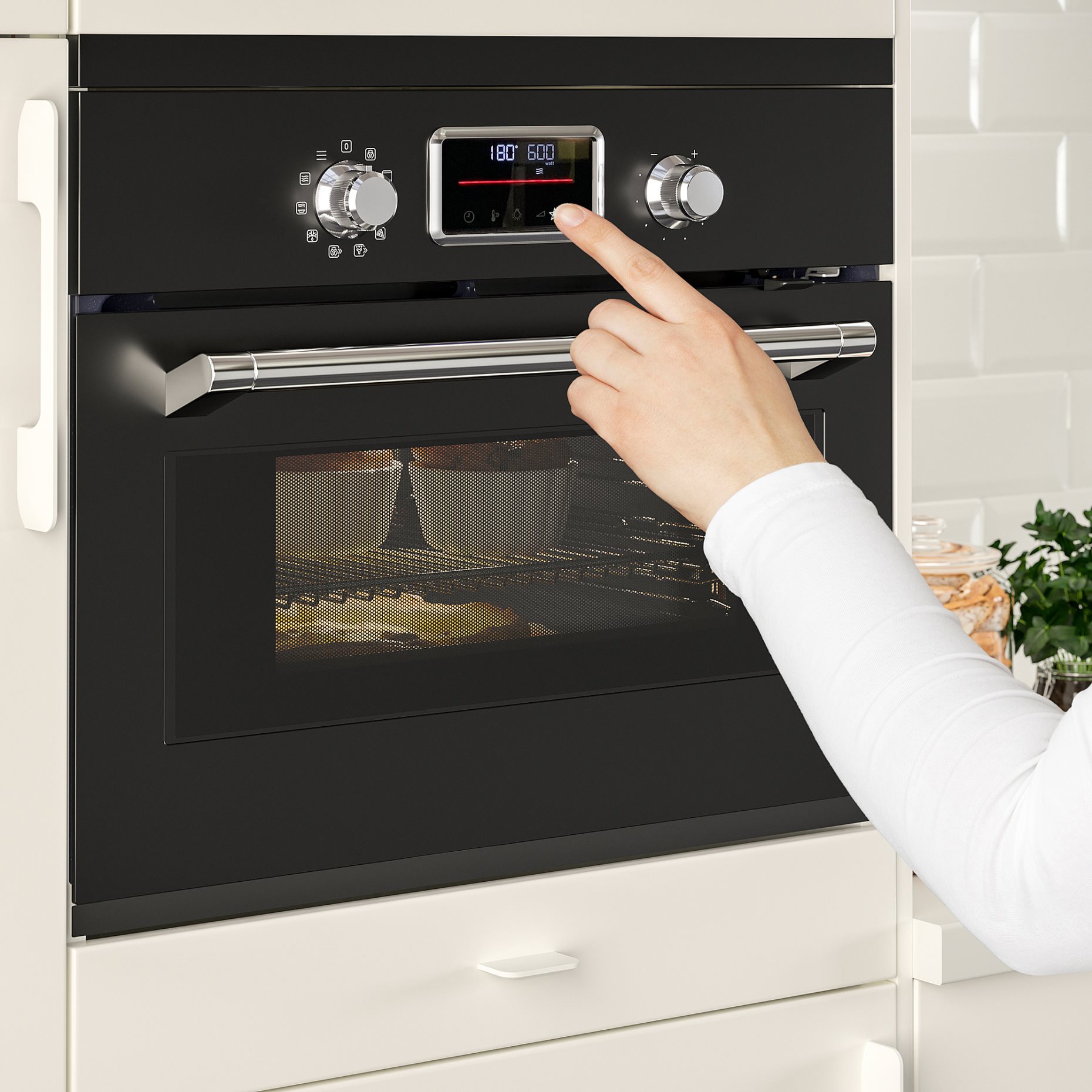 FORNEBY, микровълнова фурна с горещ въздух, IKEA 500, 205.569.08