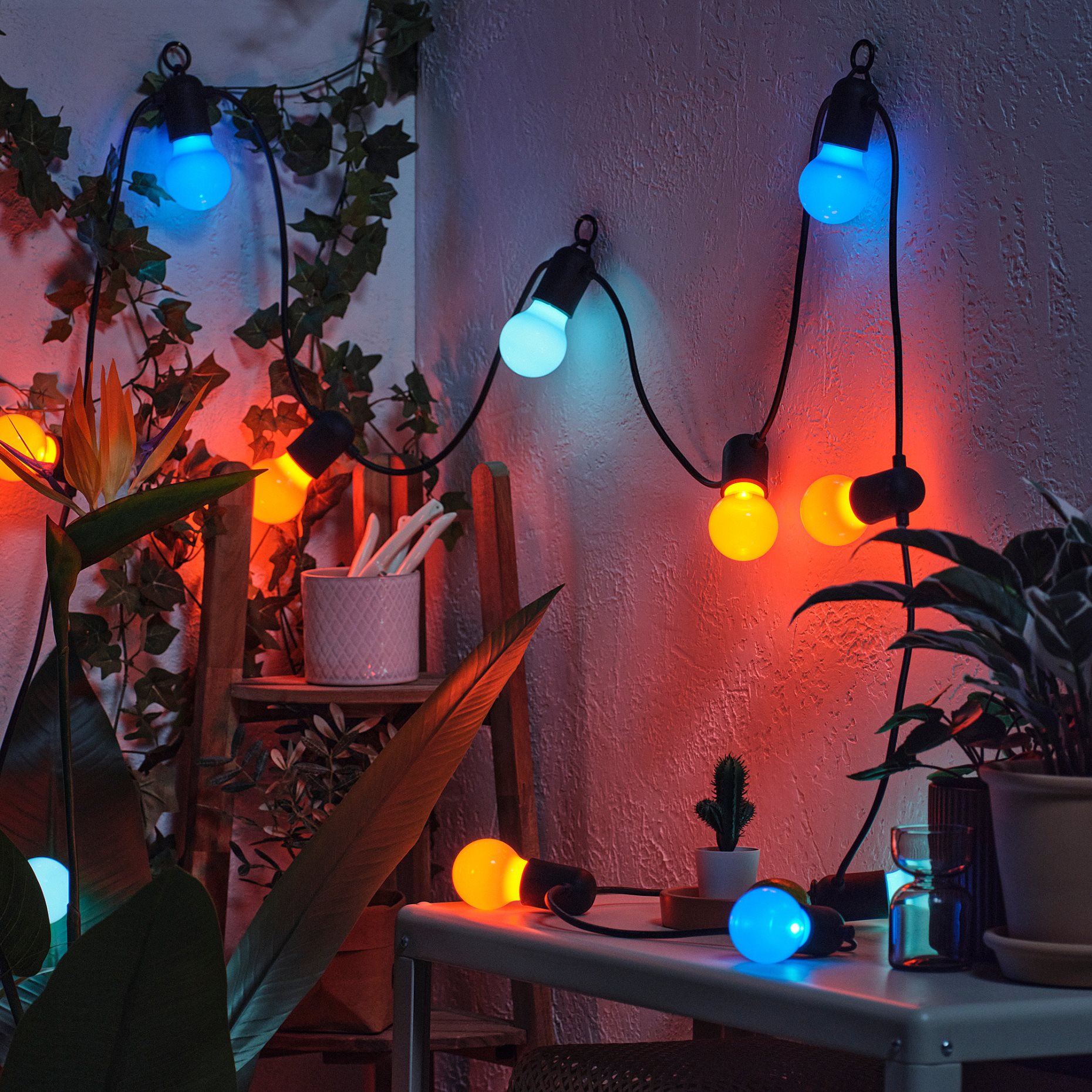 SOLVINDEN, LED гирлянда с 12 лампички, 205.931.66