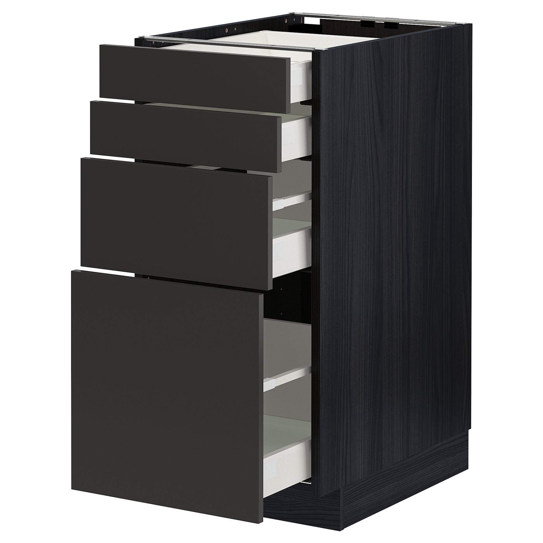 METOD/MAXIMERA, долен шкаф с 4 чела/4 чекмеджета, 294.989.33