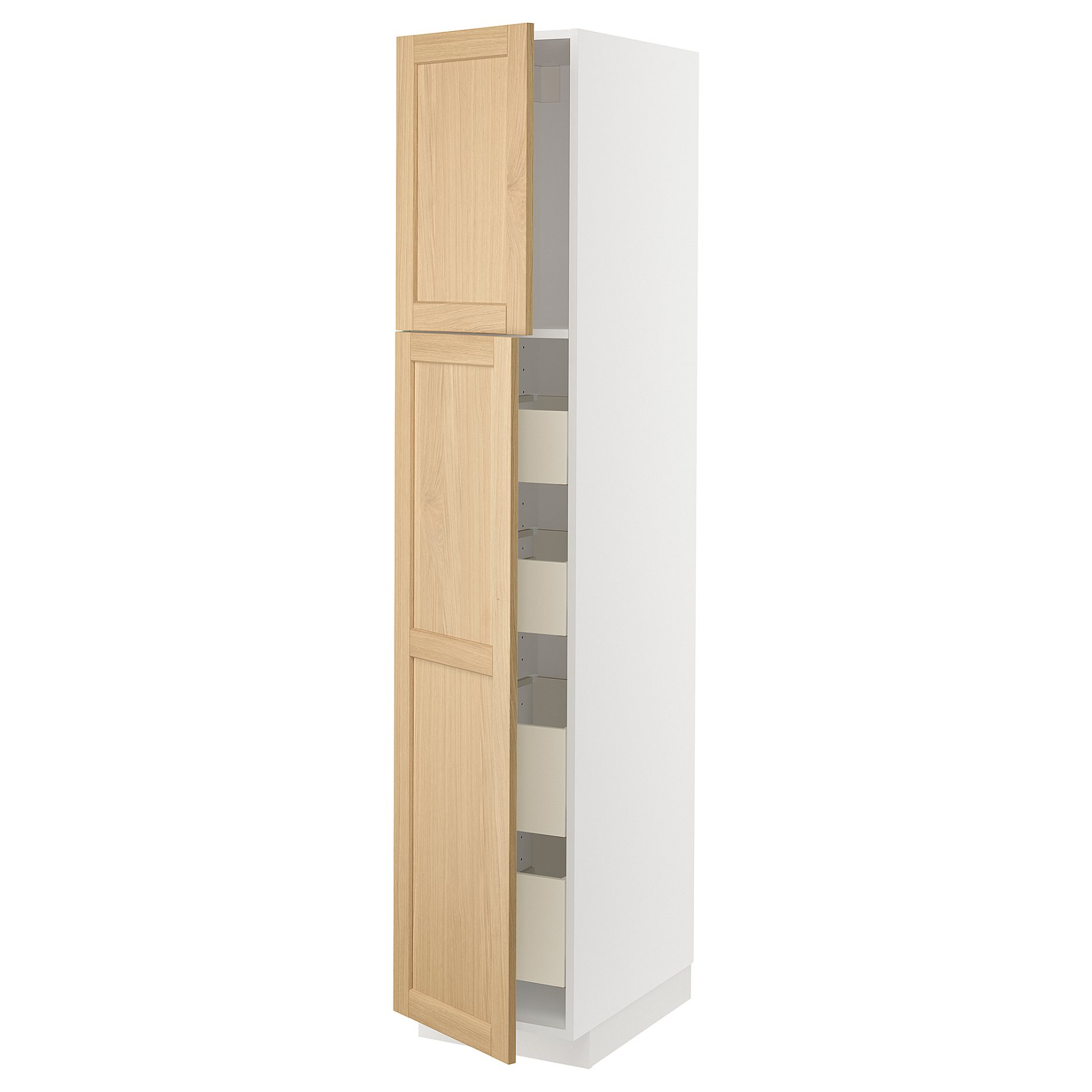 METOD/MAXIMERA, висок шкаф с 2 врати/4 чекмеджета, 295.094.94