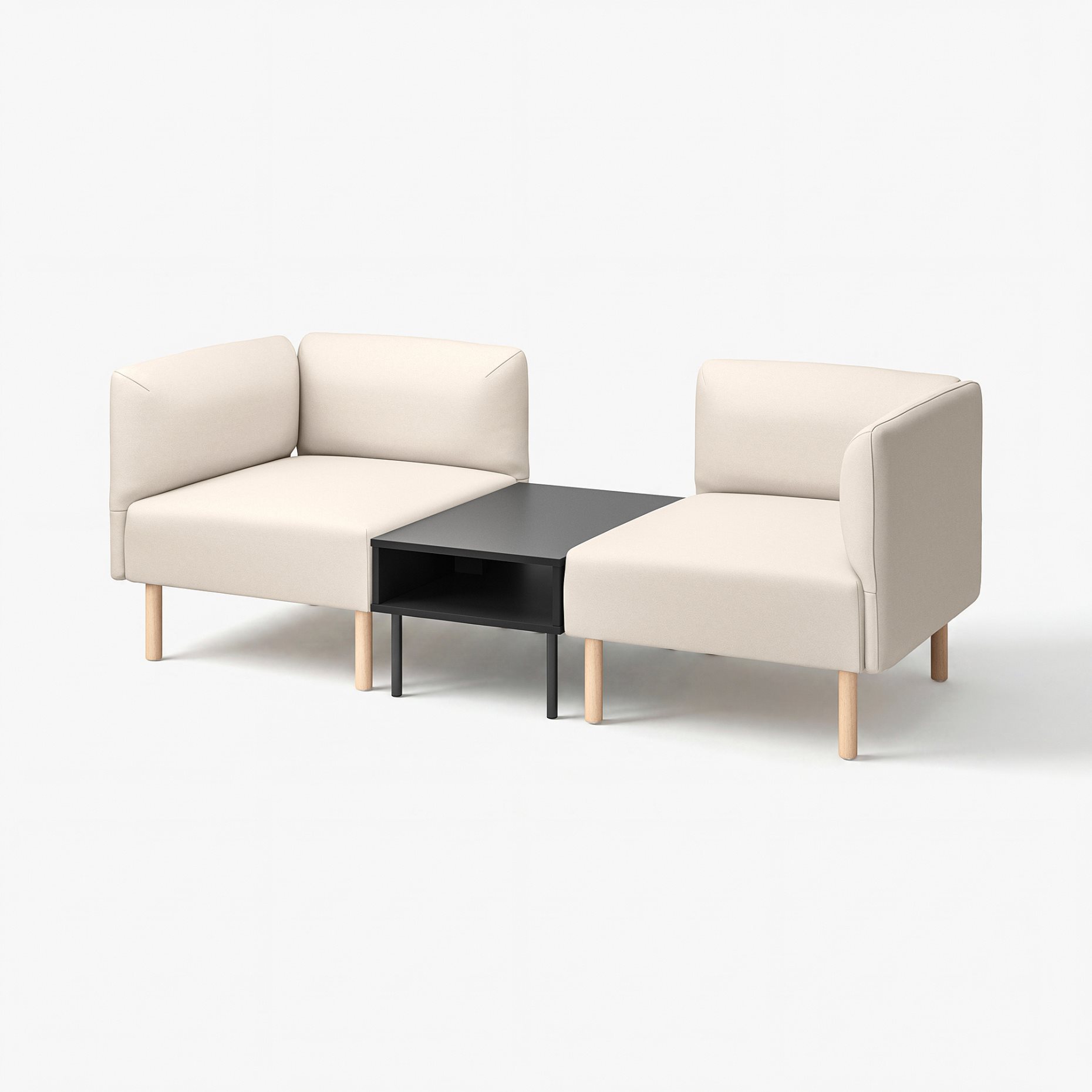 LILLEHEM, 2-местен модулен диван с маса, 295.697.46