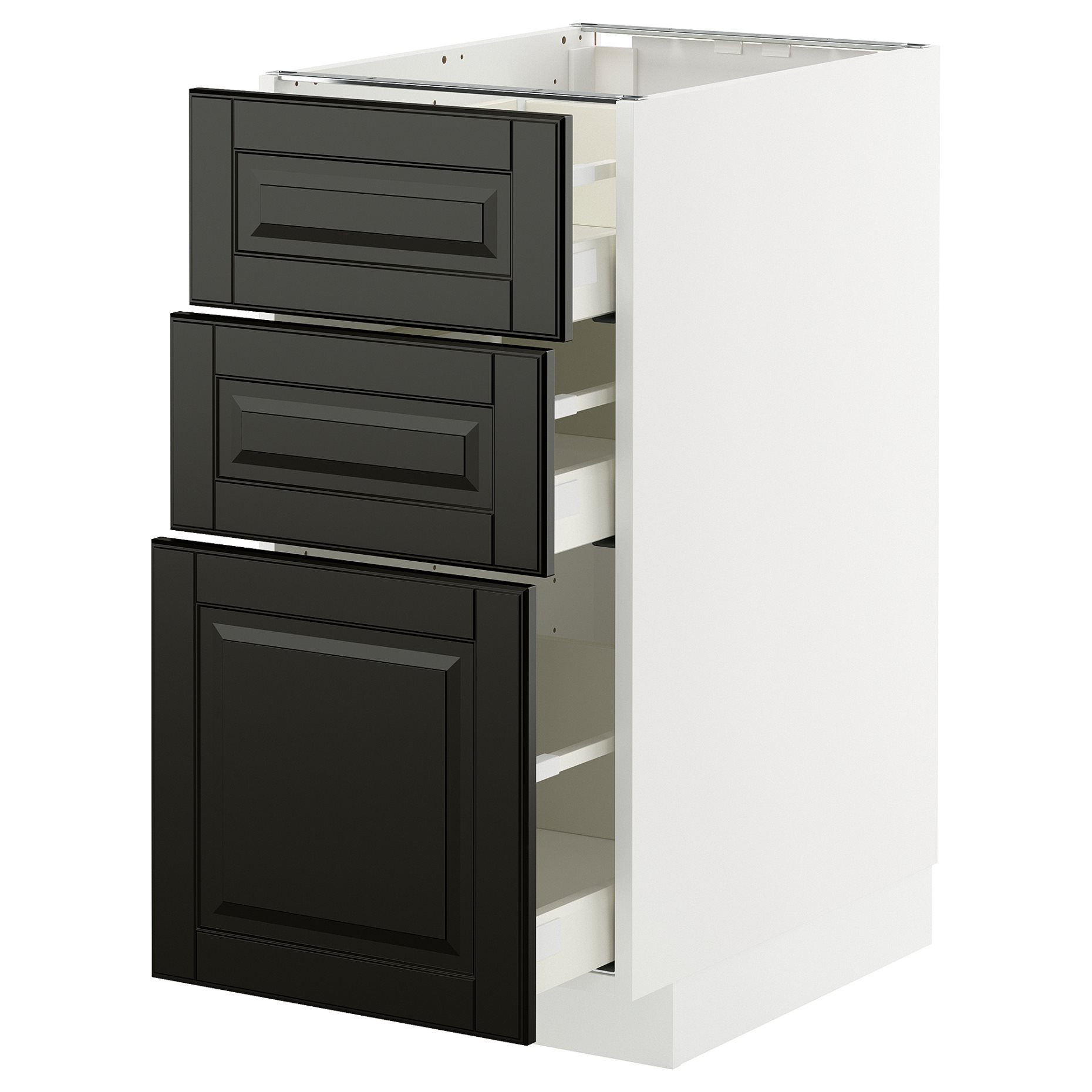 METOD/MAXIMERA, долен шкаф с 3 чекмеджета, 295.790.43