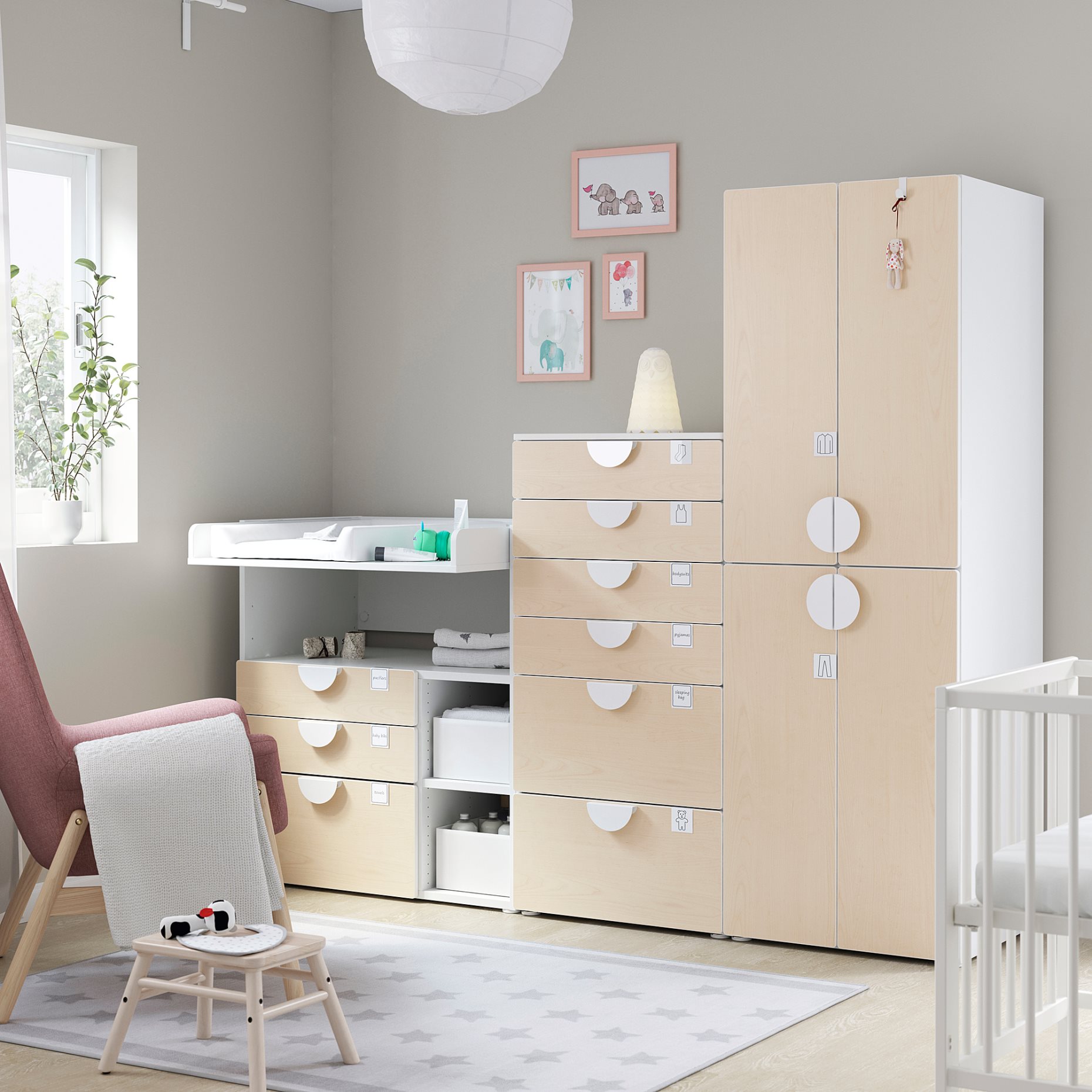 SMASTAD/PLATSA, комбинирани артикули за съхранение, 295.837.14