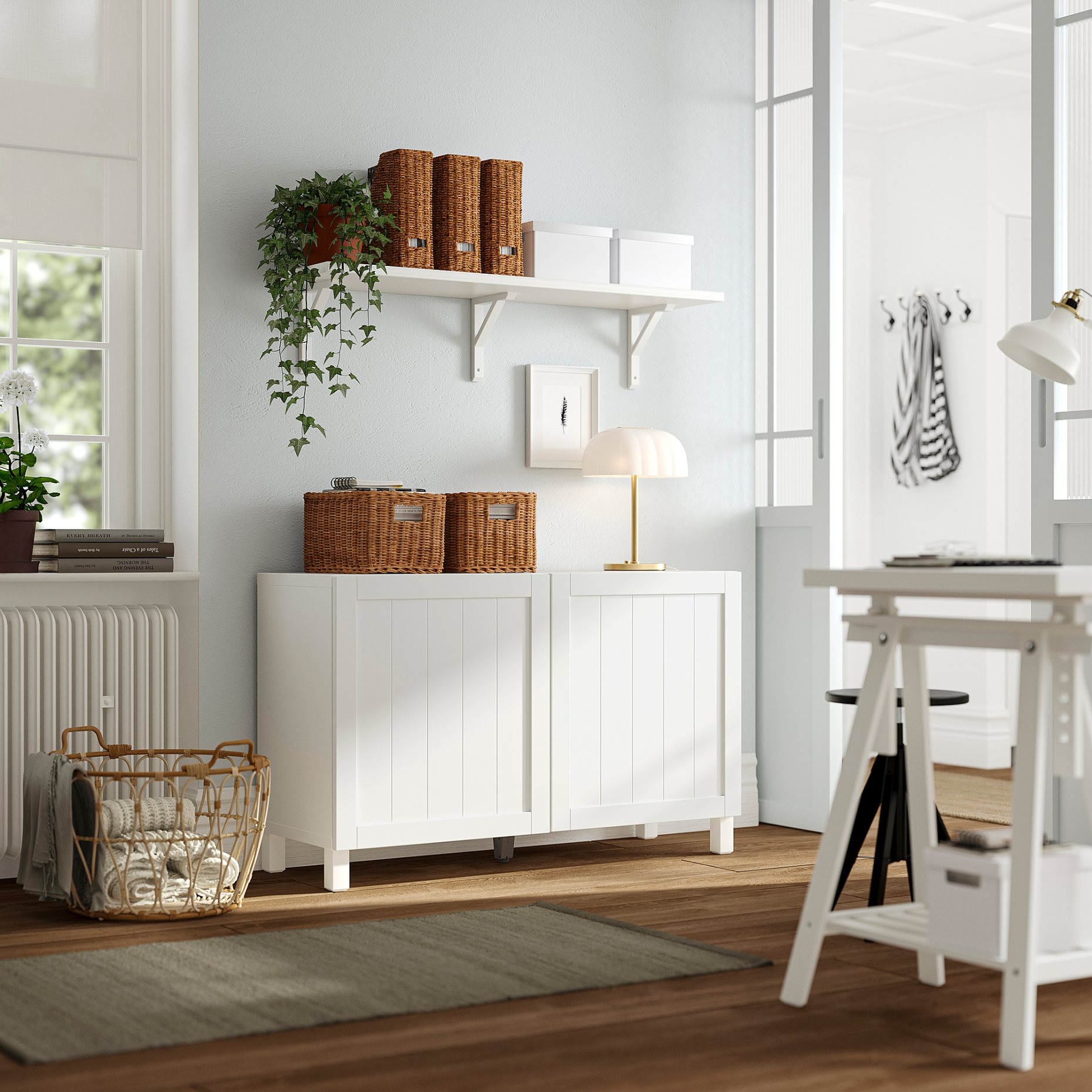 BESTÅ, комб. артикул за съхранение с врати, 295.976.50