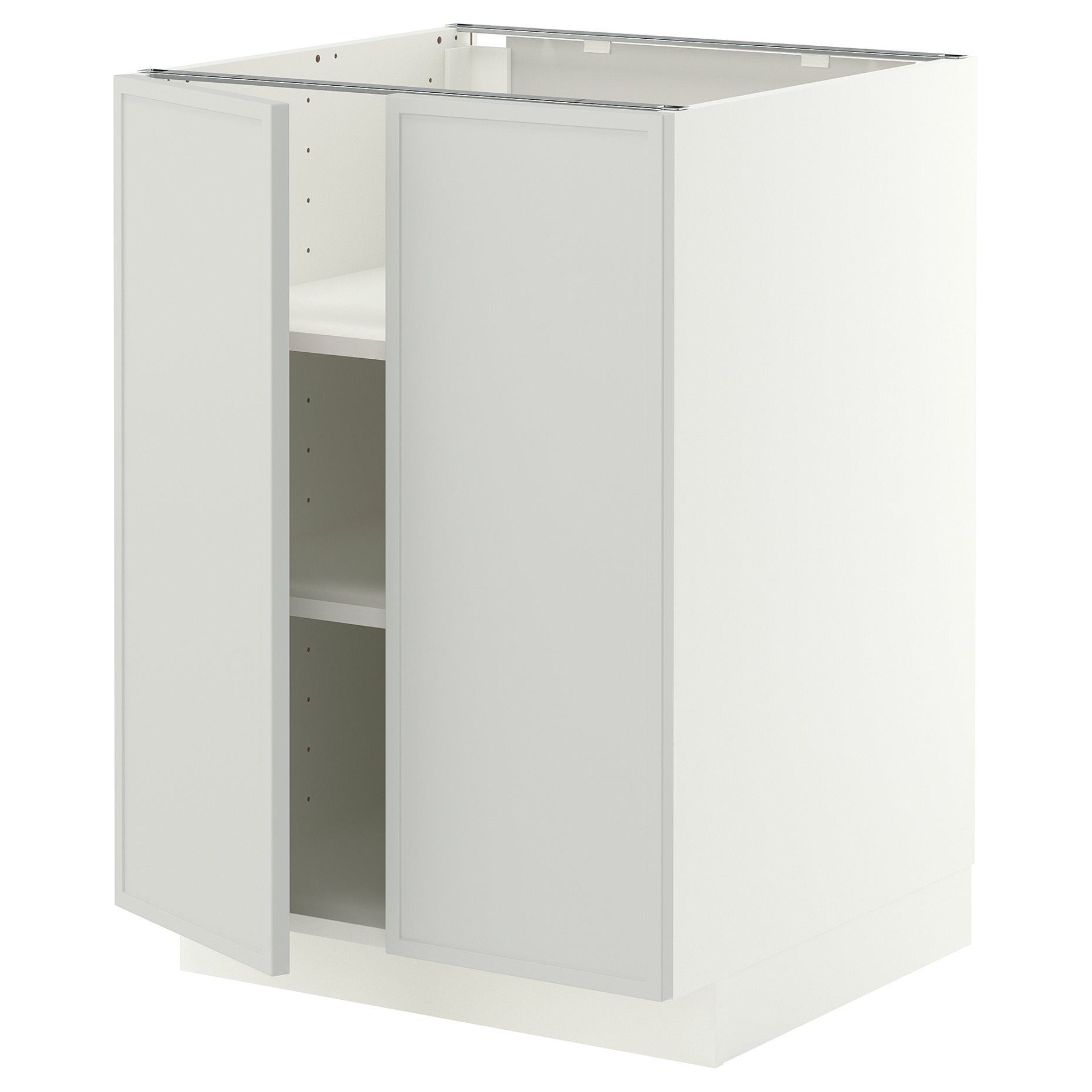 METOD, долен шкаф с рафтове/2 вратички, 60x60 см, 296.053.01
