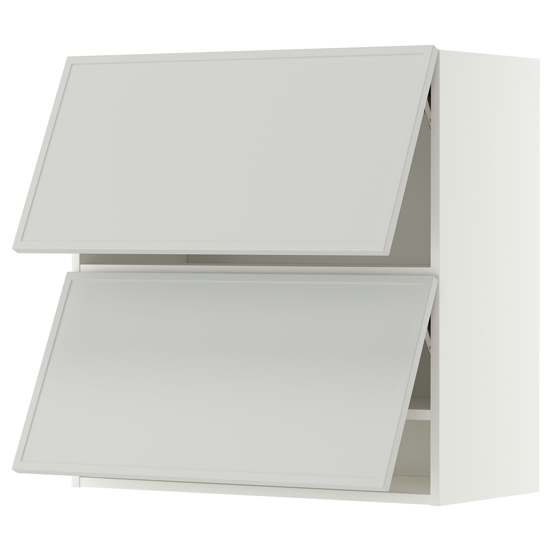 METOD, стенен хоризонтален шкаф с 2 врати, 80x80 см, 296.054.95