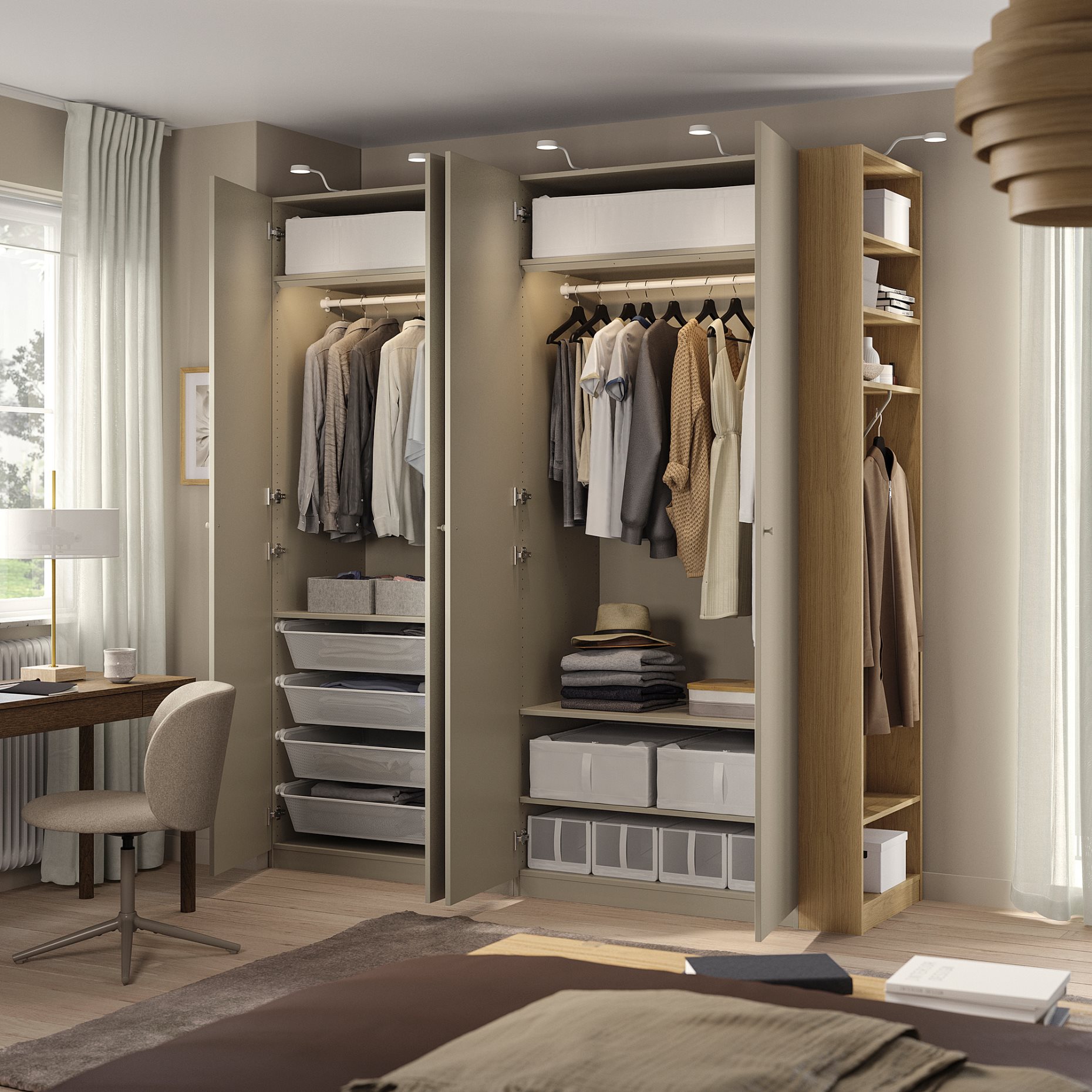 PAX/FORSAND, гардероб - комбинация, 296.070.60