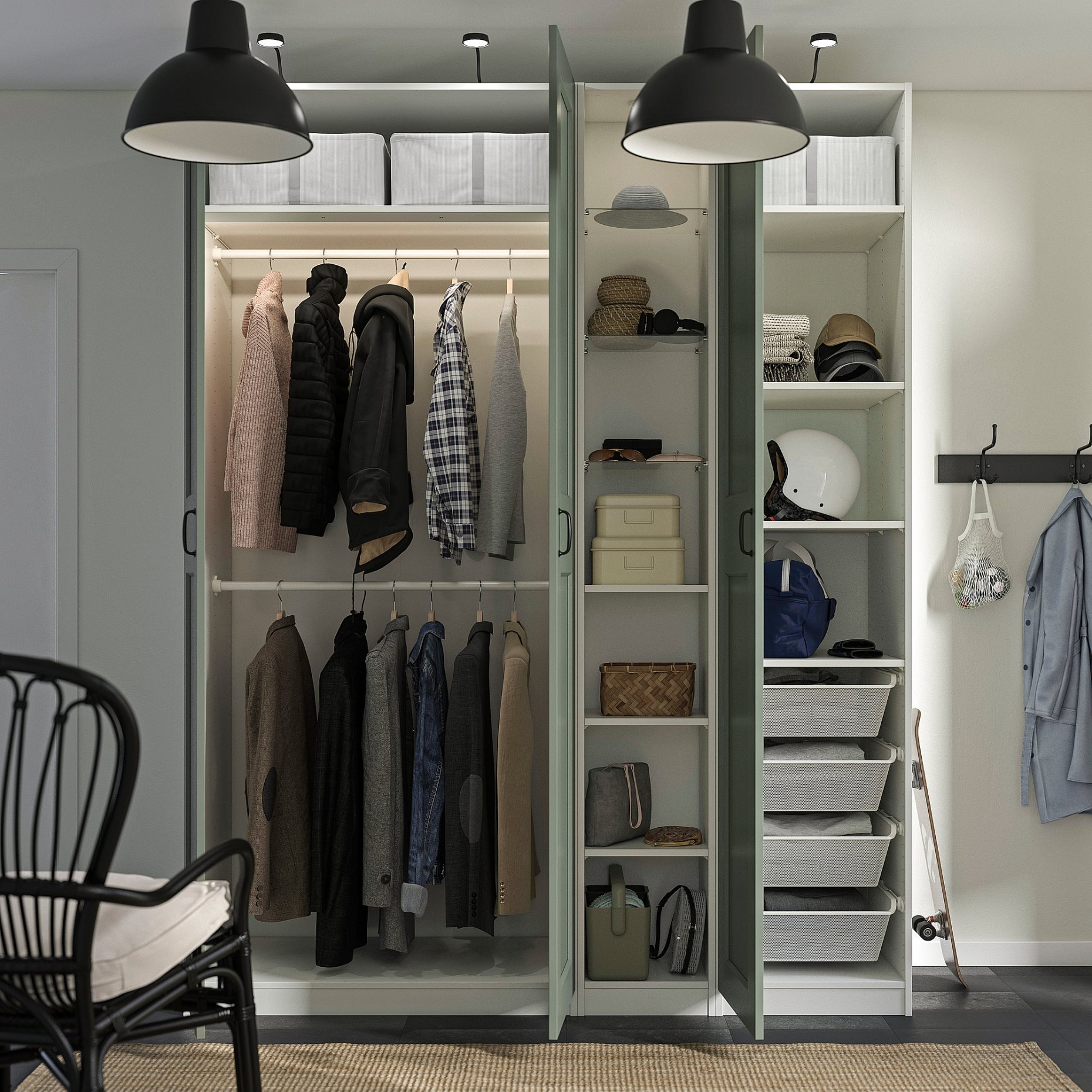 PAX/GRIMO, гардероб - комбинация, 296.071.59