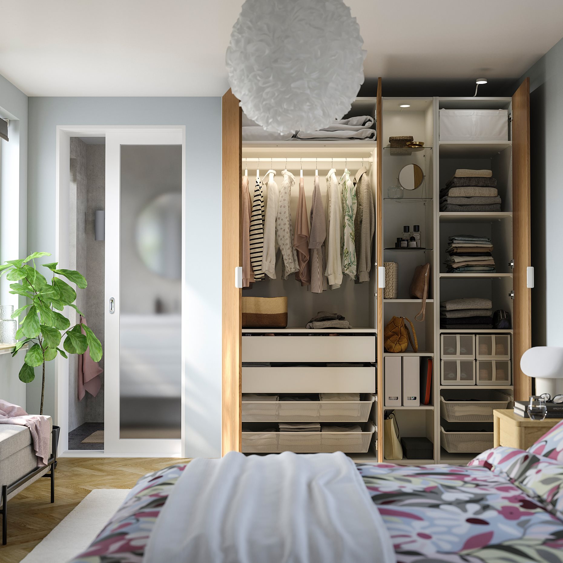 PAX/STORKLINTA, гардероб - комбинация, 296.072.20