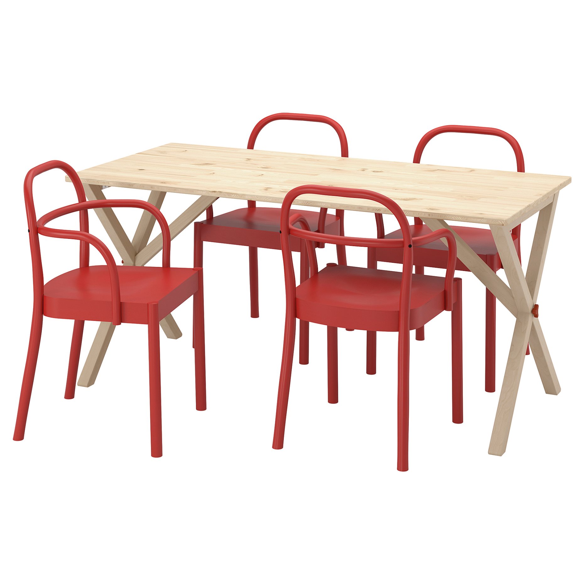 IKEA PS 2026/STOCKHOLM 2025, Маса и 4 стола, 296.344.07