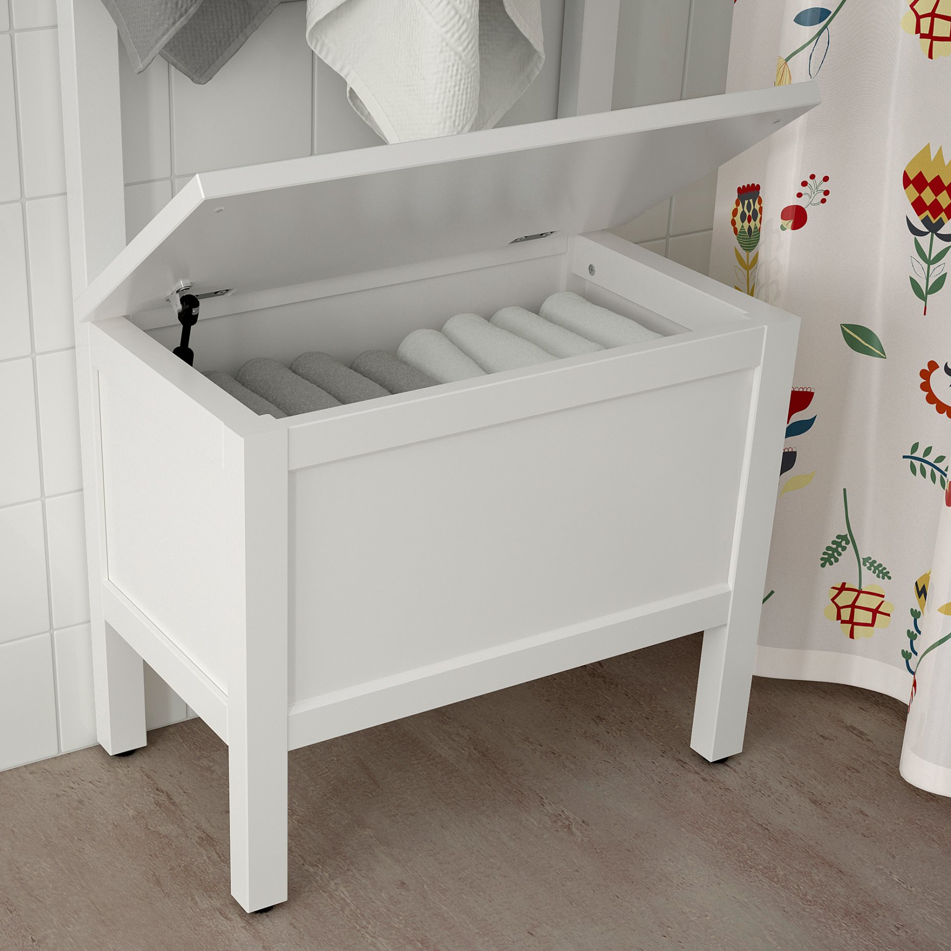 HEMNES, пейка с ракла и поставка за кърпи/4 куки, 303.966.55