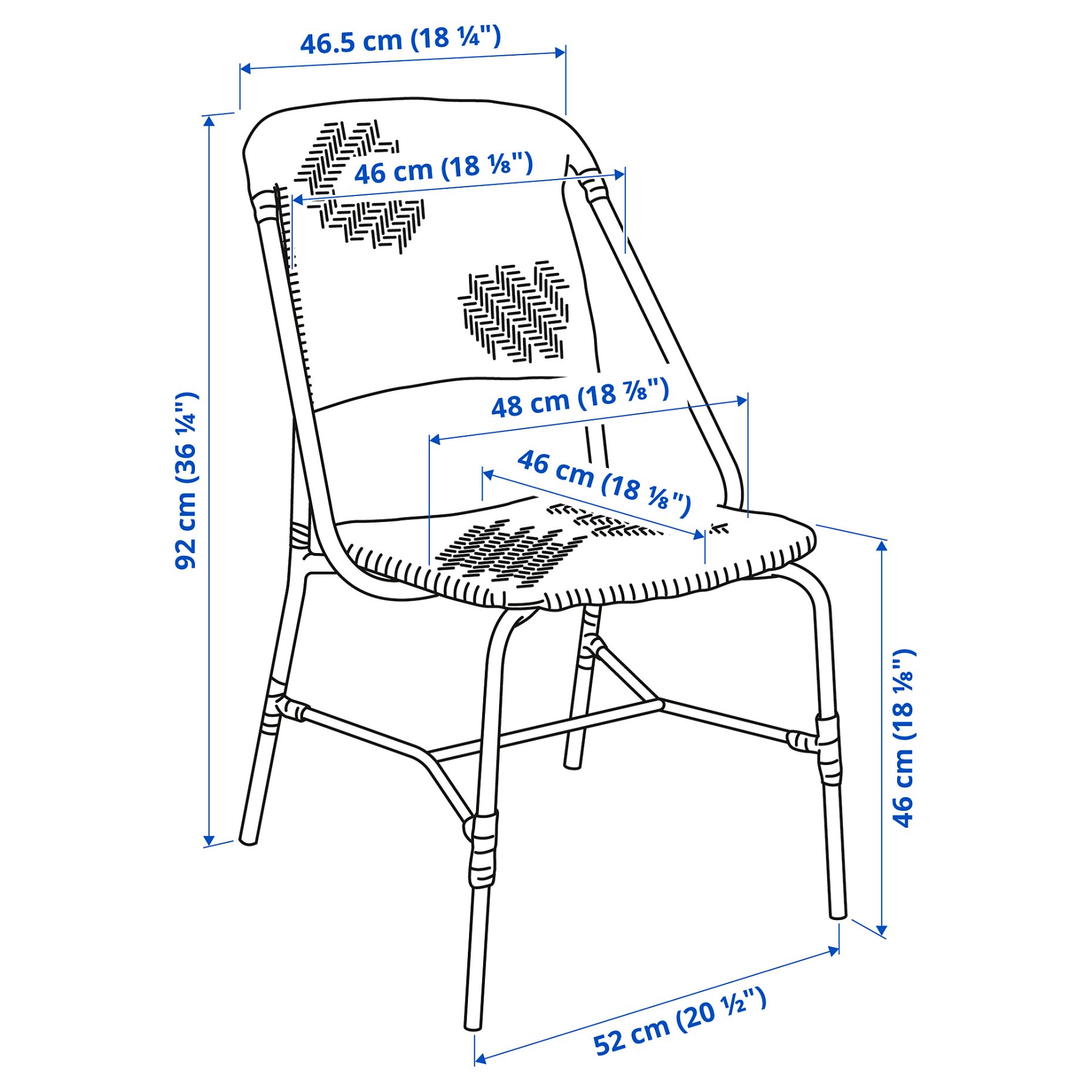 VASSHOLMEN, стол употреба на открито/закрито, 305.037.40