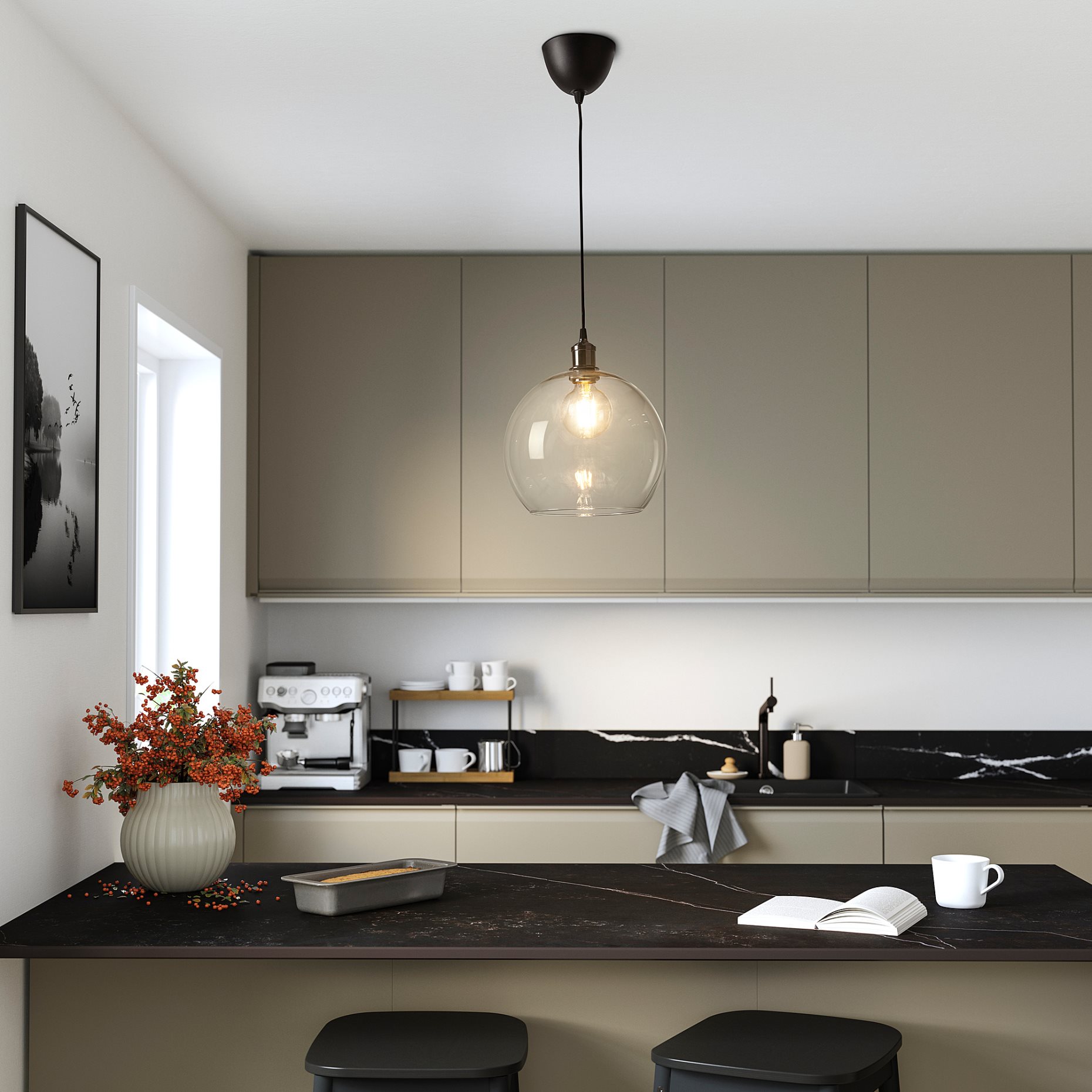 KAJPLATS, LED крушка E27 806 лумена, 95 мм, смарт, бял спектър, 306.114.81