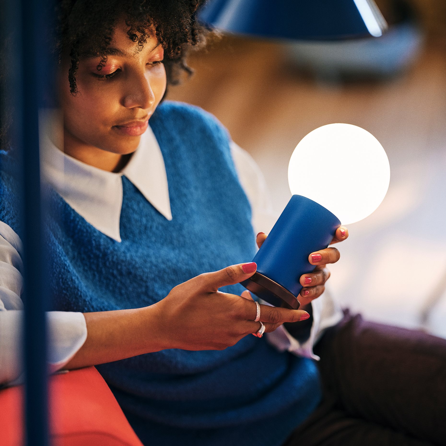 IKEA PS 2026, Преносима LED лампа, на батерии, 22 см, 306.135.69