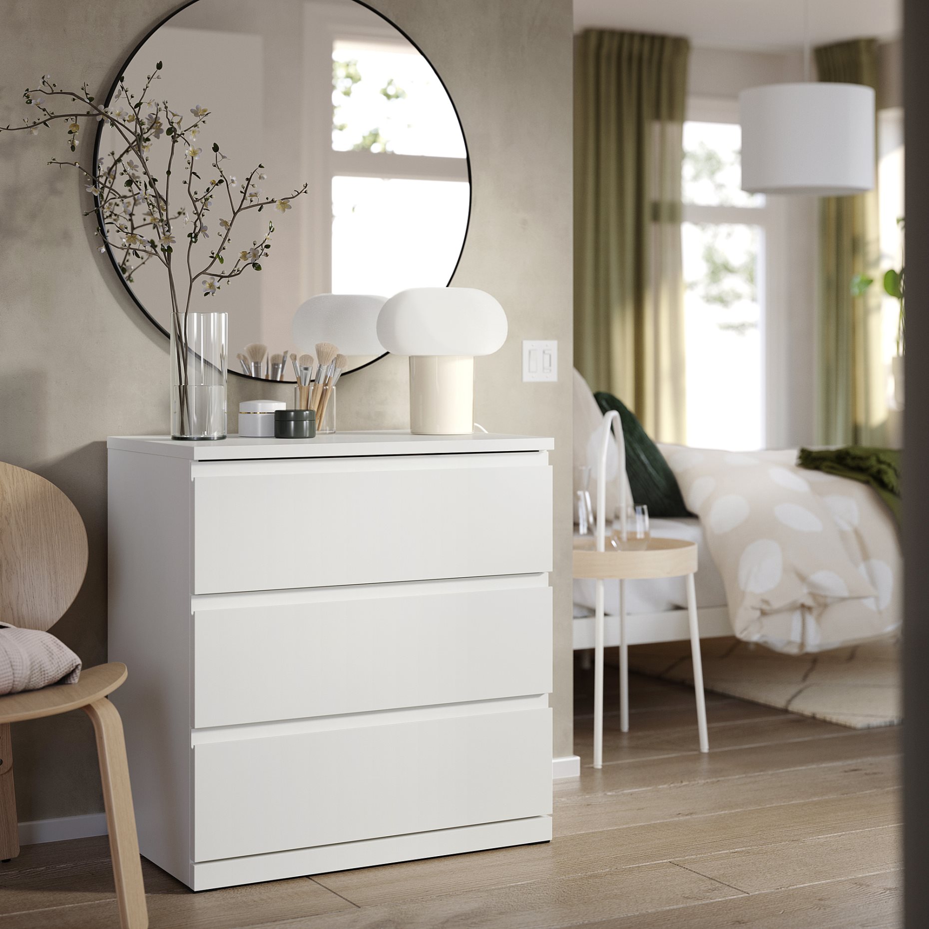 STORKLINTA, скрин с 3 чекмеджета, 70x50x75 см, 306.275.33