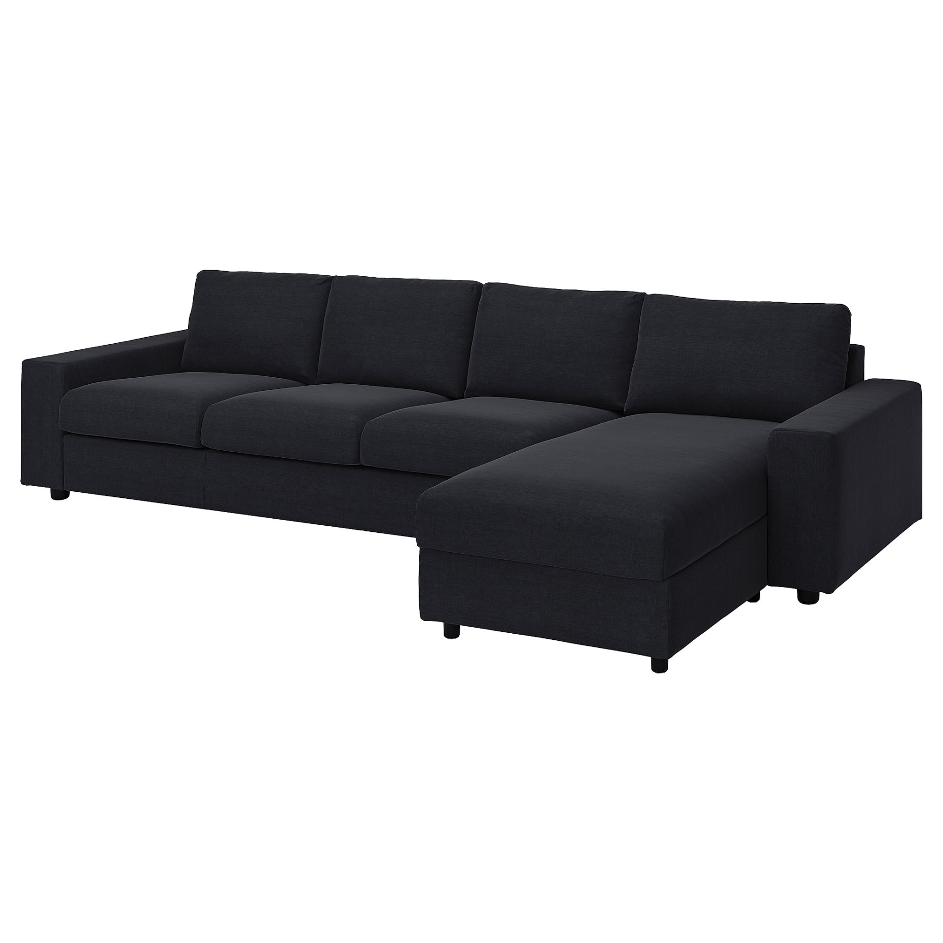 VIMLE, 4-местен диван с лежанка с широки подлакътници, 394.017.75