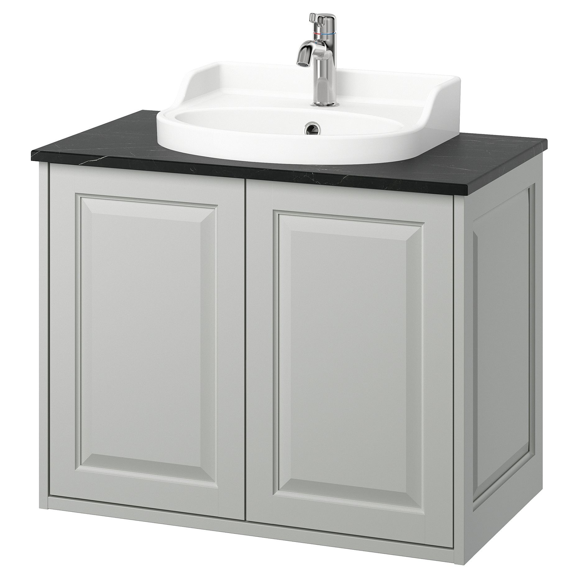 TANNFORSEN/RUTSJON, шкаф с врати/мивка/смесител, 395.299.91
