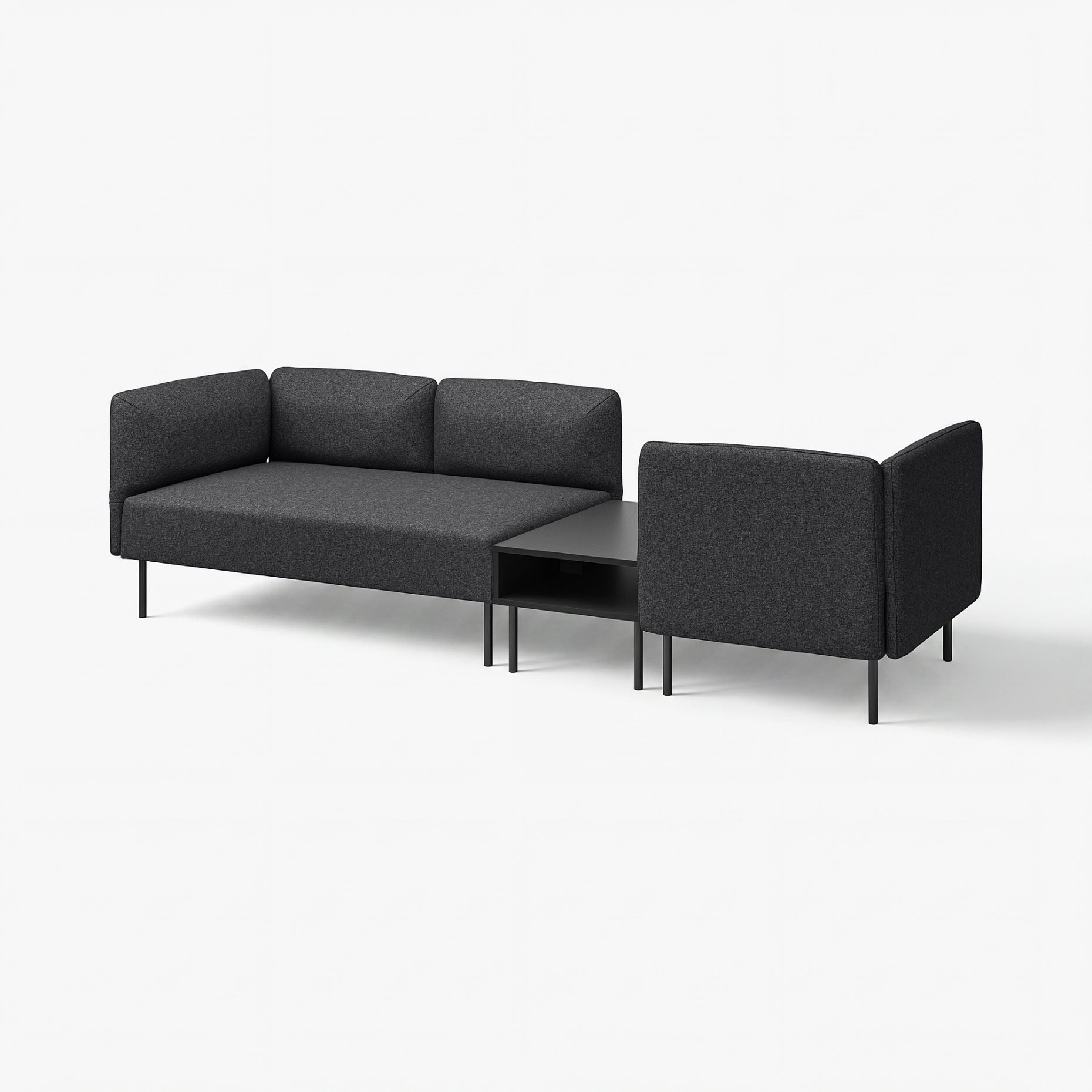 LILLEHEM, 3-местен модулен диван с маса, 395.362.65