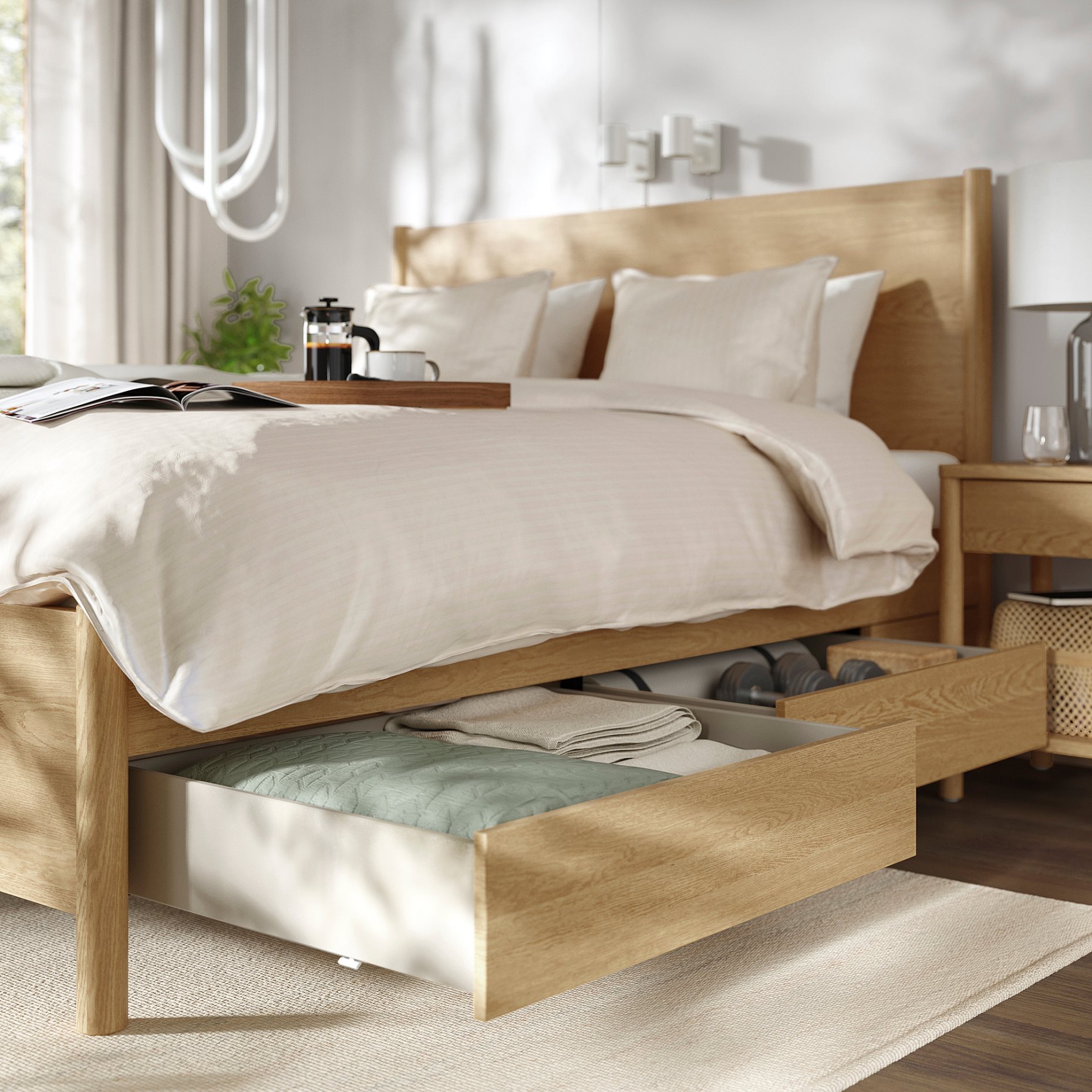 TONSTAD, мебели за спалня, комплект 3 части, 395.775.57