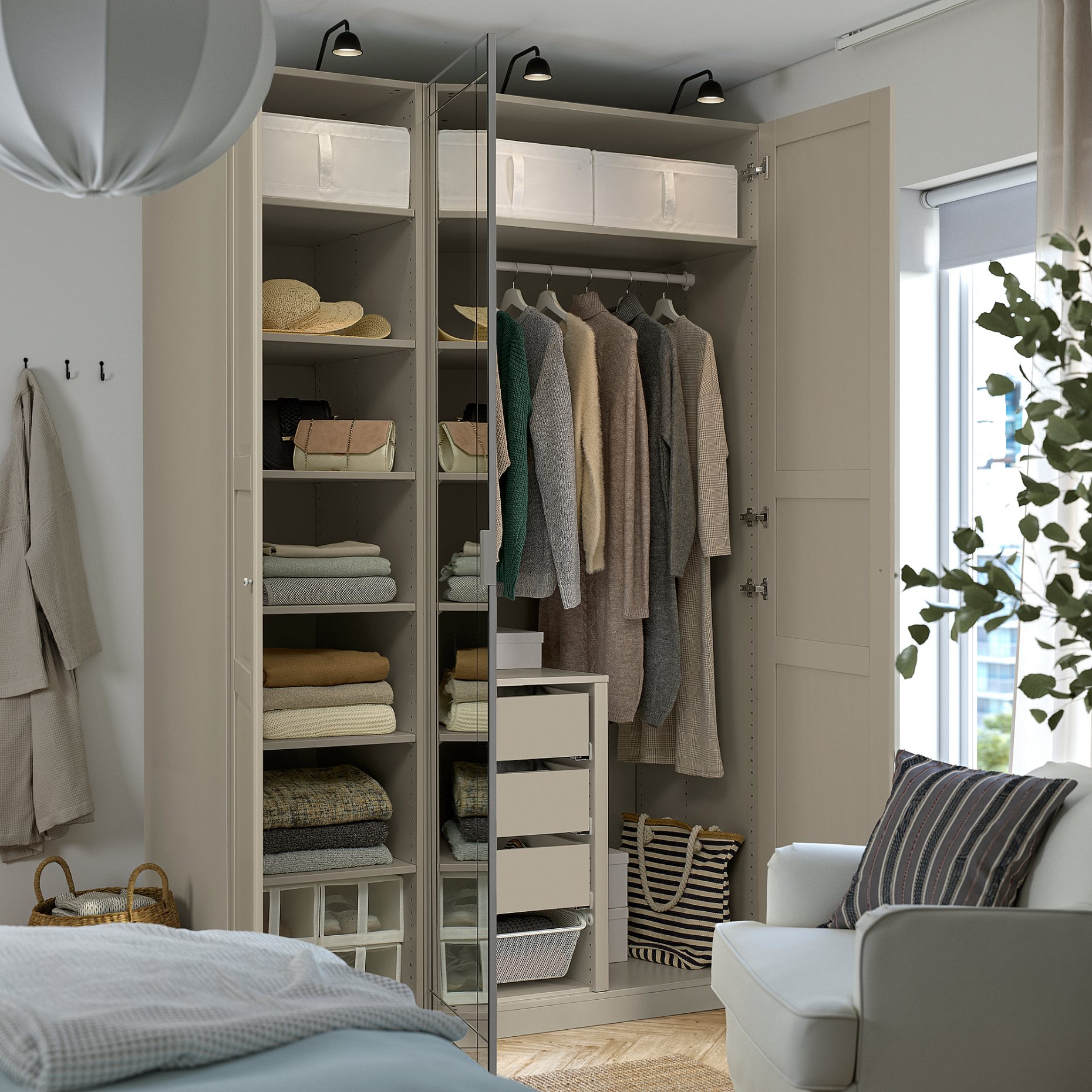 PAX/KAMMARTORP/TYSSEDAL, гардероб - комбинация, 396.032.45