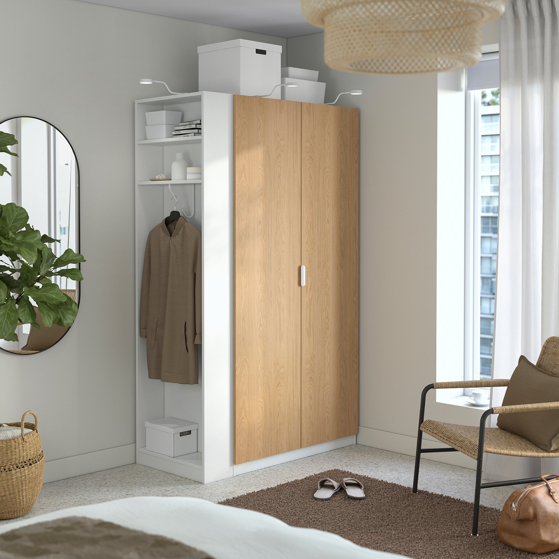 PAX/STORKLINTA, гардероб - комбинация, 396.068.66