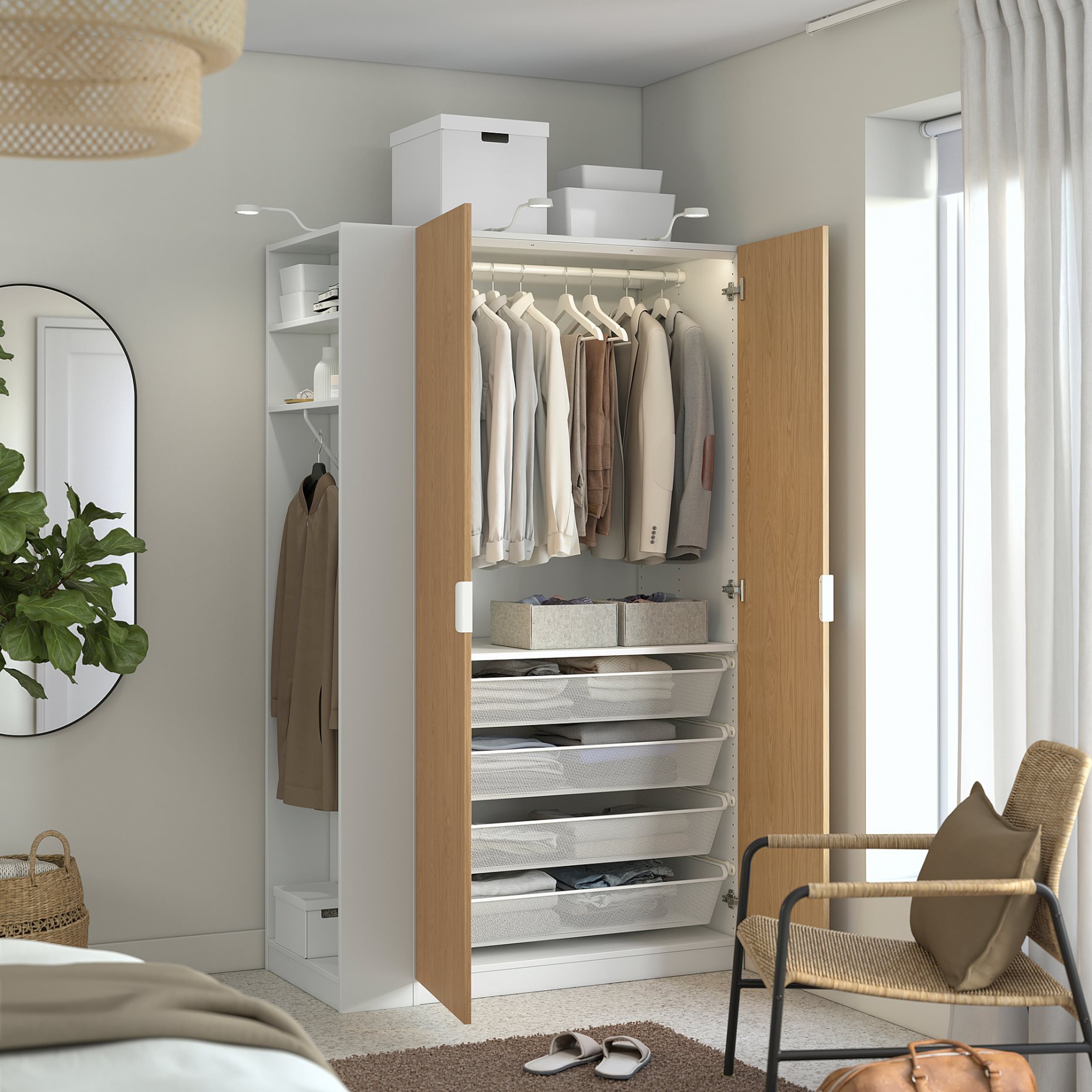 PAX/STORKLINTA, гардероб - комбинация, 396.068.66