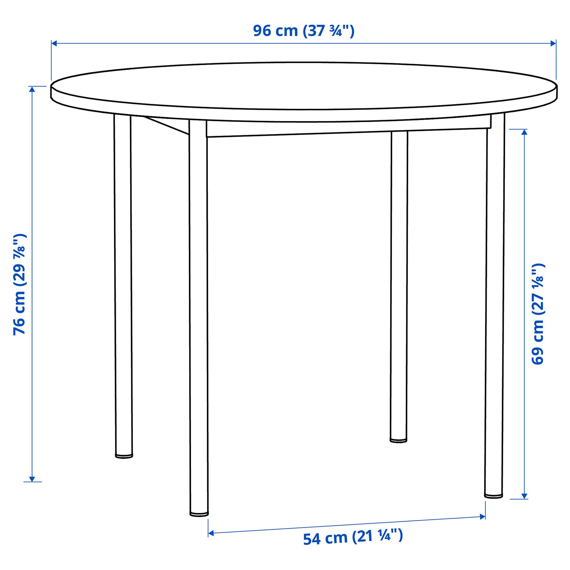 IKEA PS 2026/HÖGVED, Маса и 4 стола, 396.344.16