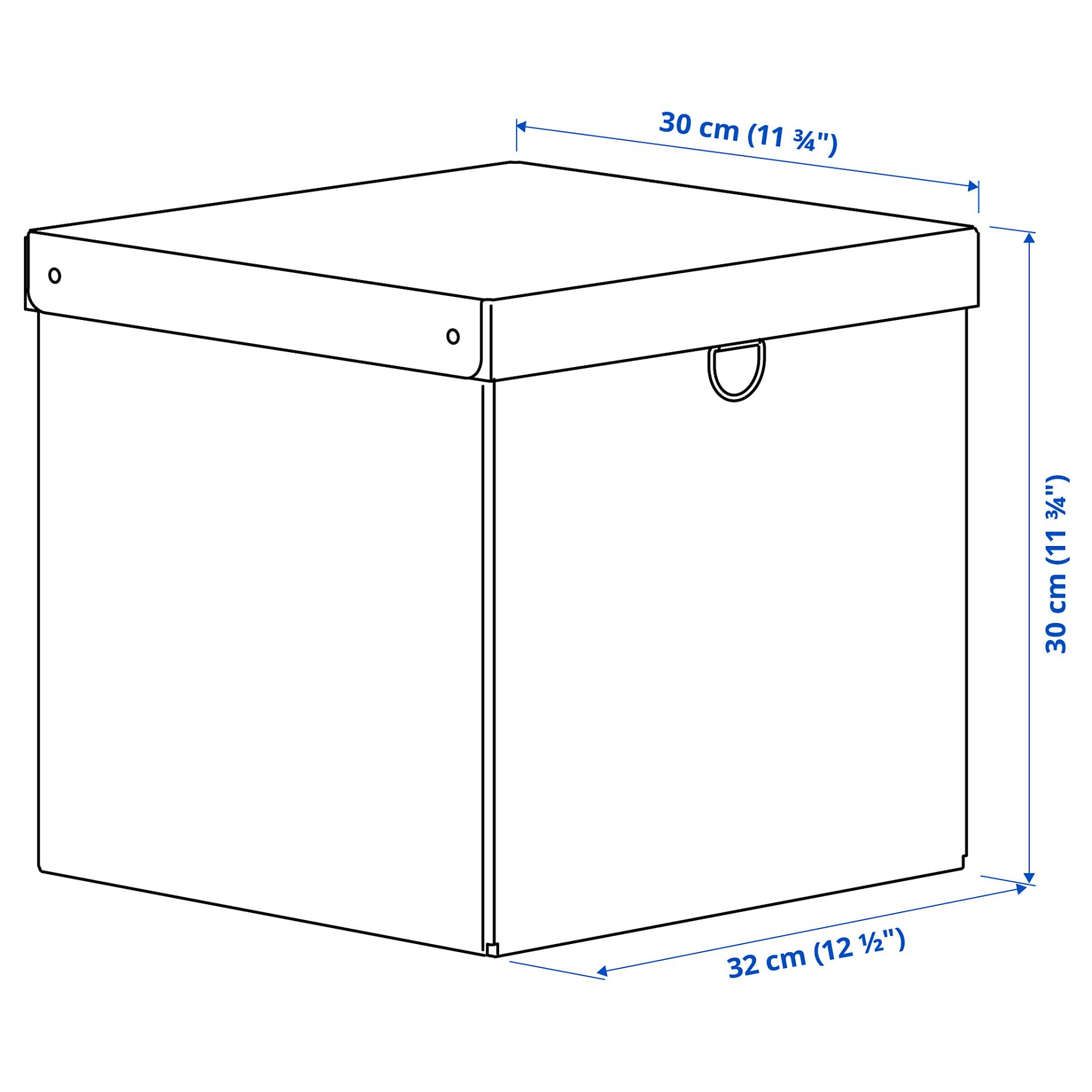 NIMM, кутия с капак, 32x30x30 см, 405.181.66