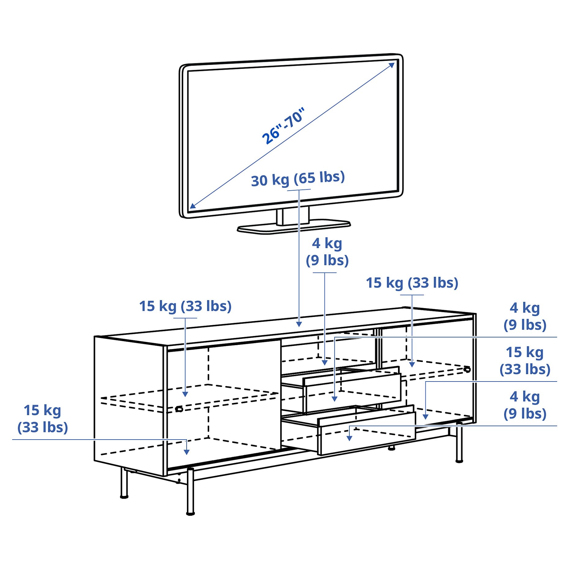 RÅDMANSÖ, TV шкаф, 405.978.18
