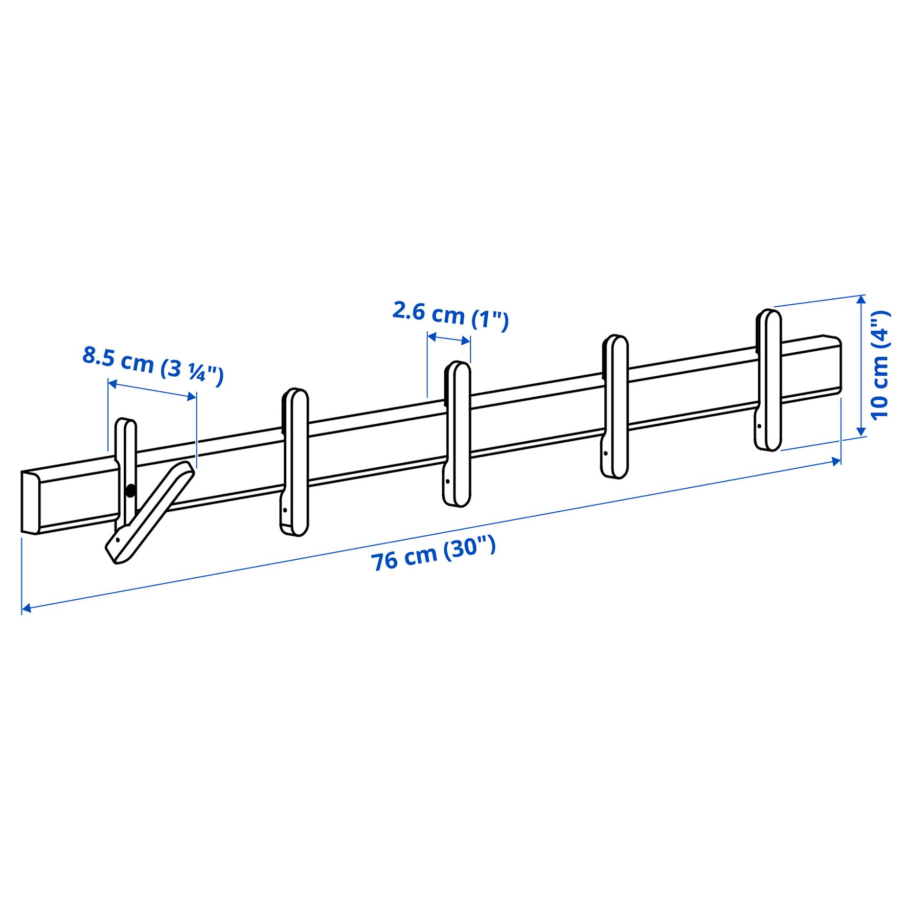 IKEA PS 2026, Закачалка с 5 кукички, 406.187.07