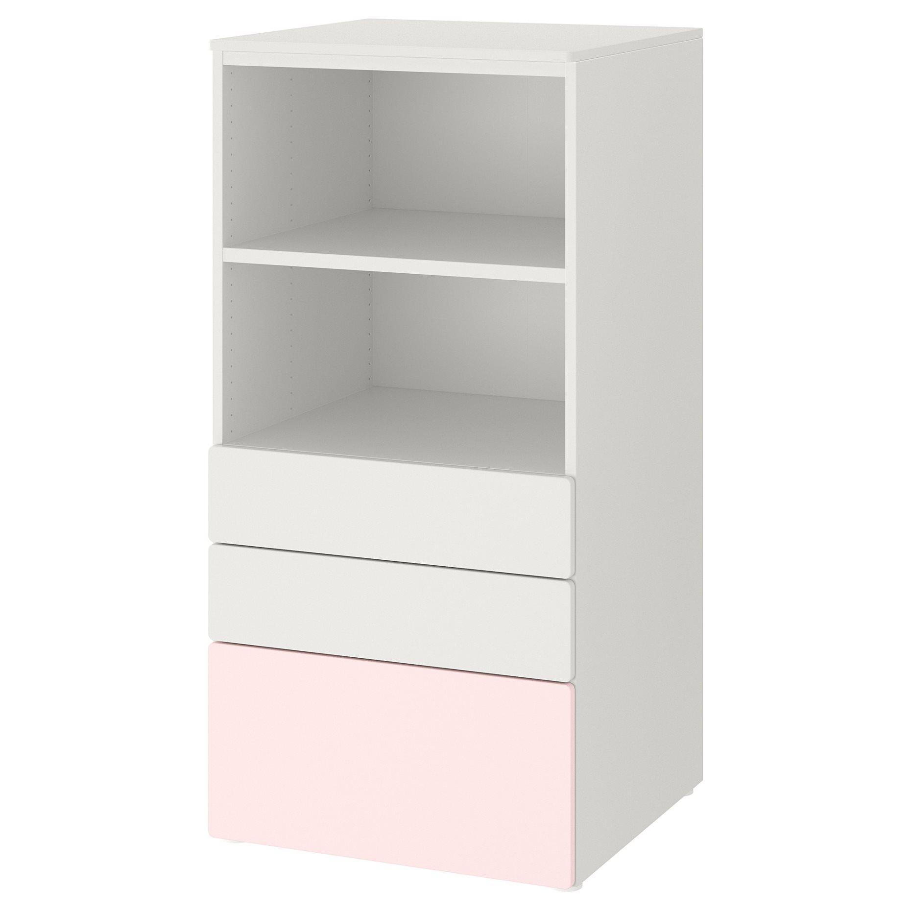 SMASTAD/PLATSA, библиотека с 3 чекмеджета, 60x55x123 см, 493.878.11