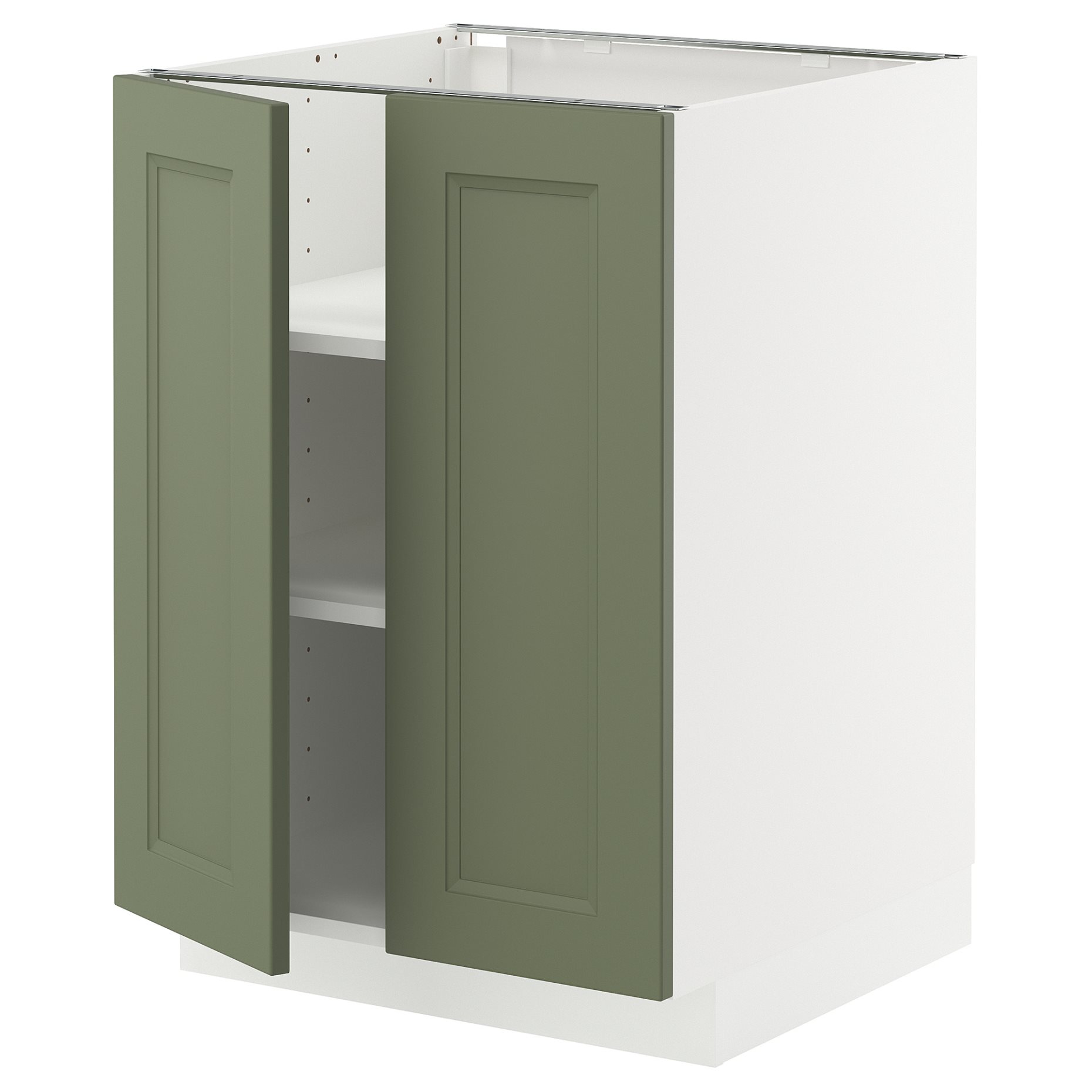 METOD, долен шкаф с рафтове/2 вратички, 495.186.33