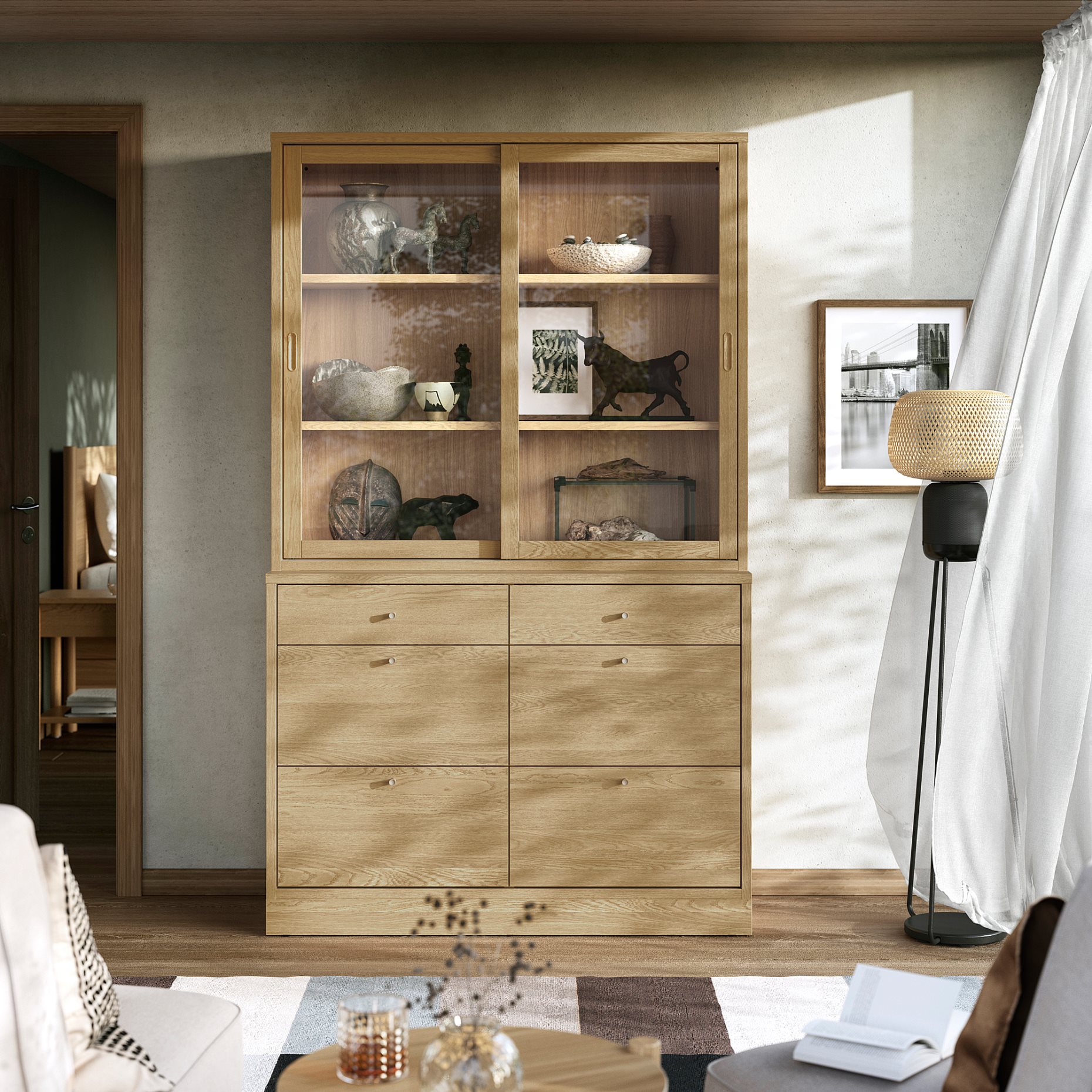 TONSTAD, комбиниран артикул за съхр. с чекмеджета, 495.478.81